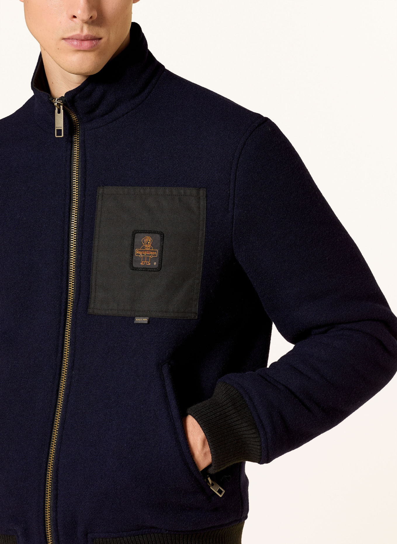 RefrigiWear Blouson SOLARIS: DUNKELBLAU / SCHWARZ