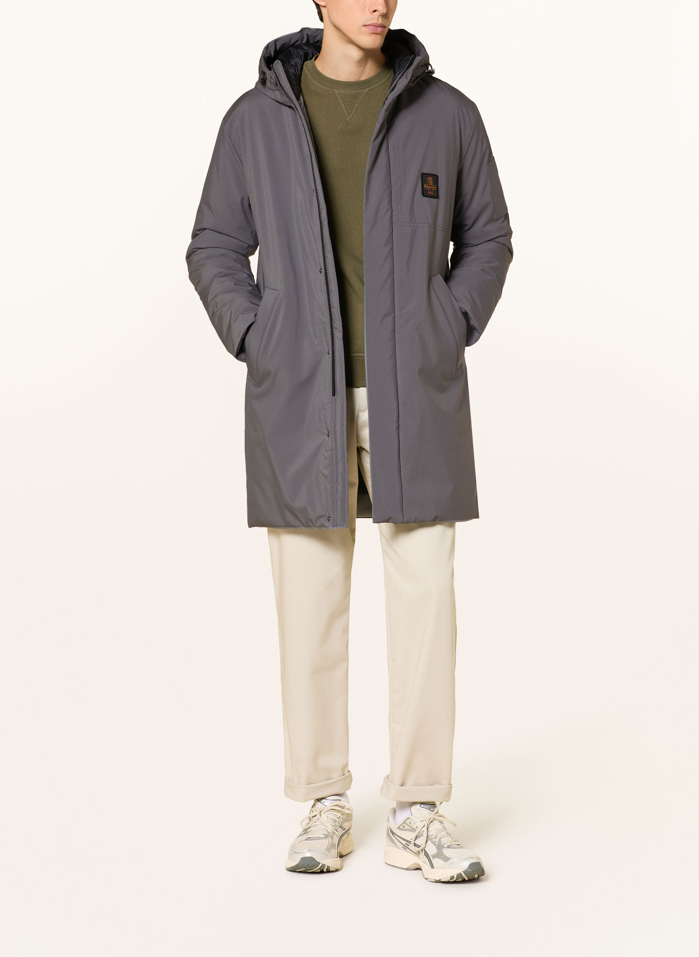 RefrigiWear Steppjacke NEW TECH: GRAU