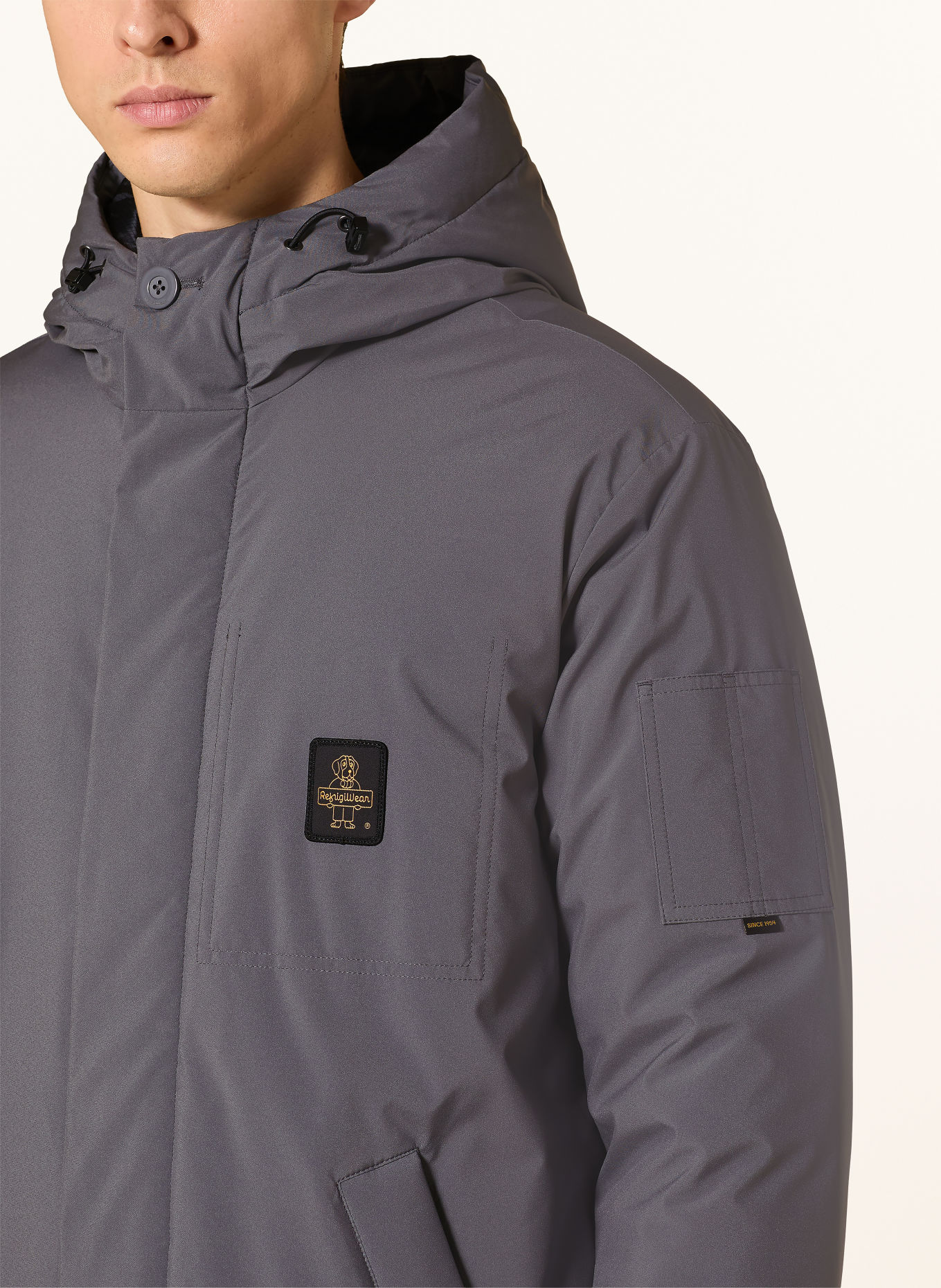 RefrigiWear Steppjacke NEW TECH: GRAU