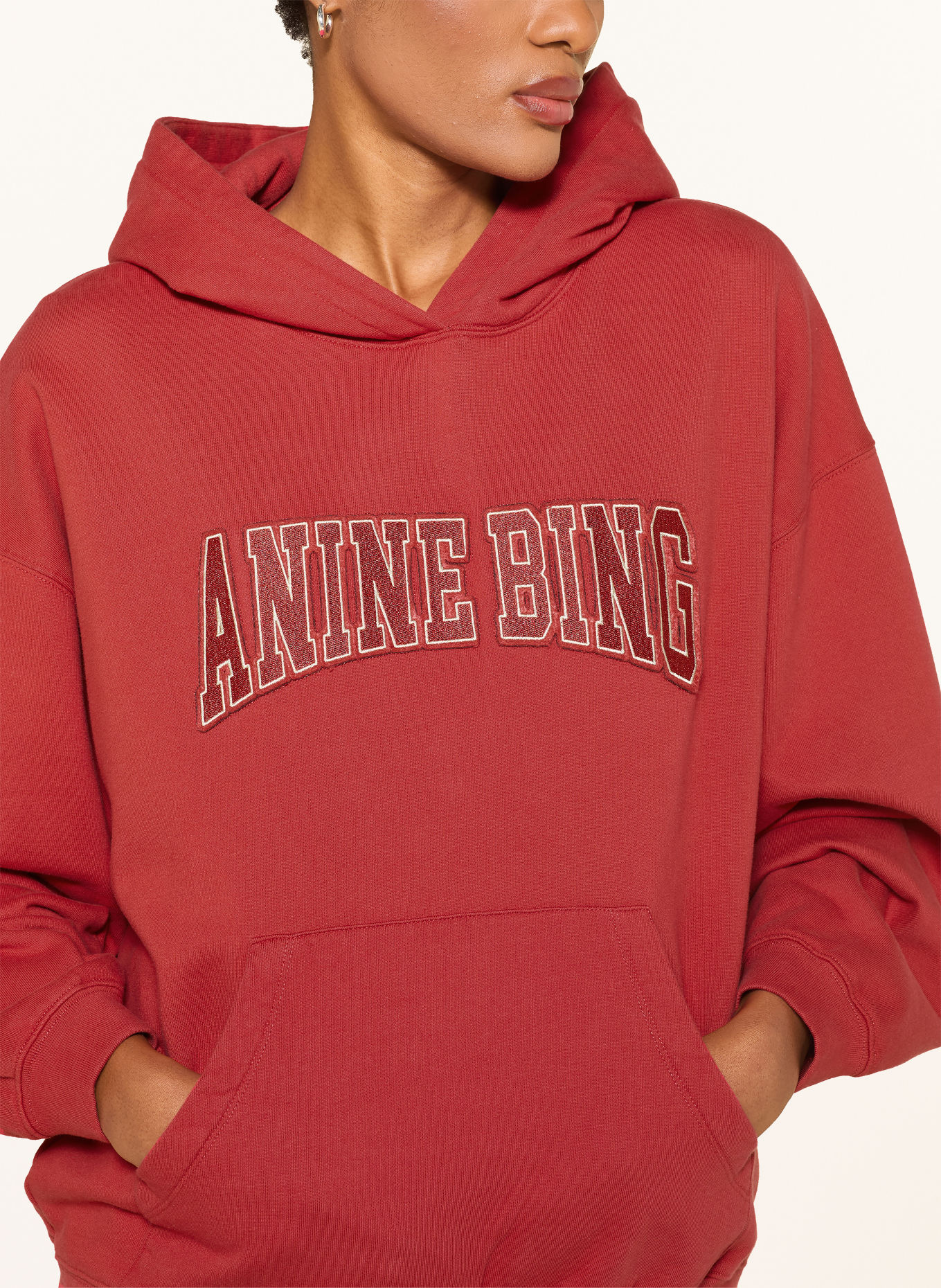 ANINE BING Hoodie HARVEY: ROOD
