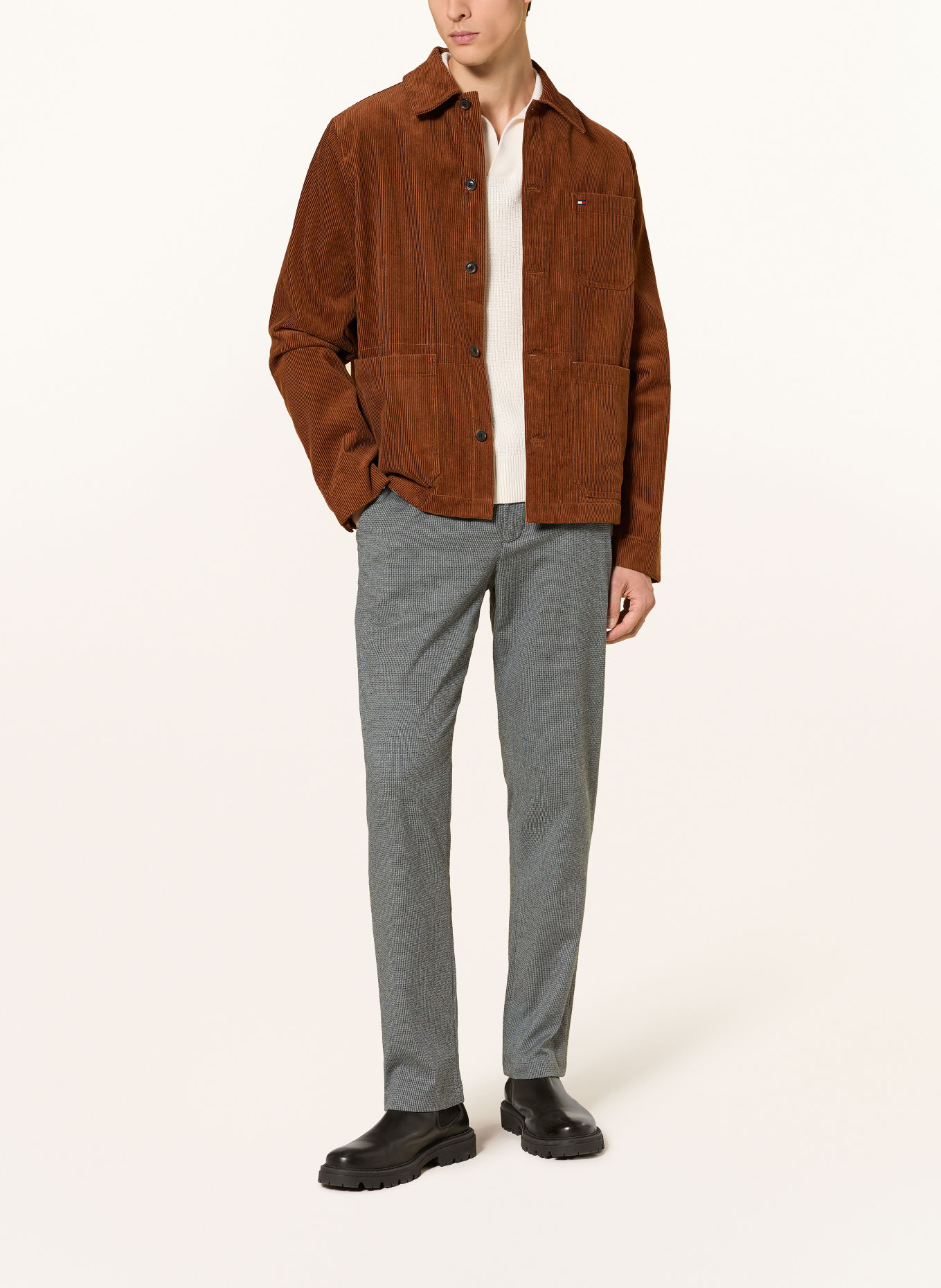 TOMMY HILFIGER Chino DENTON coupe slim: GRIS