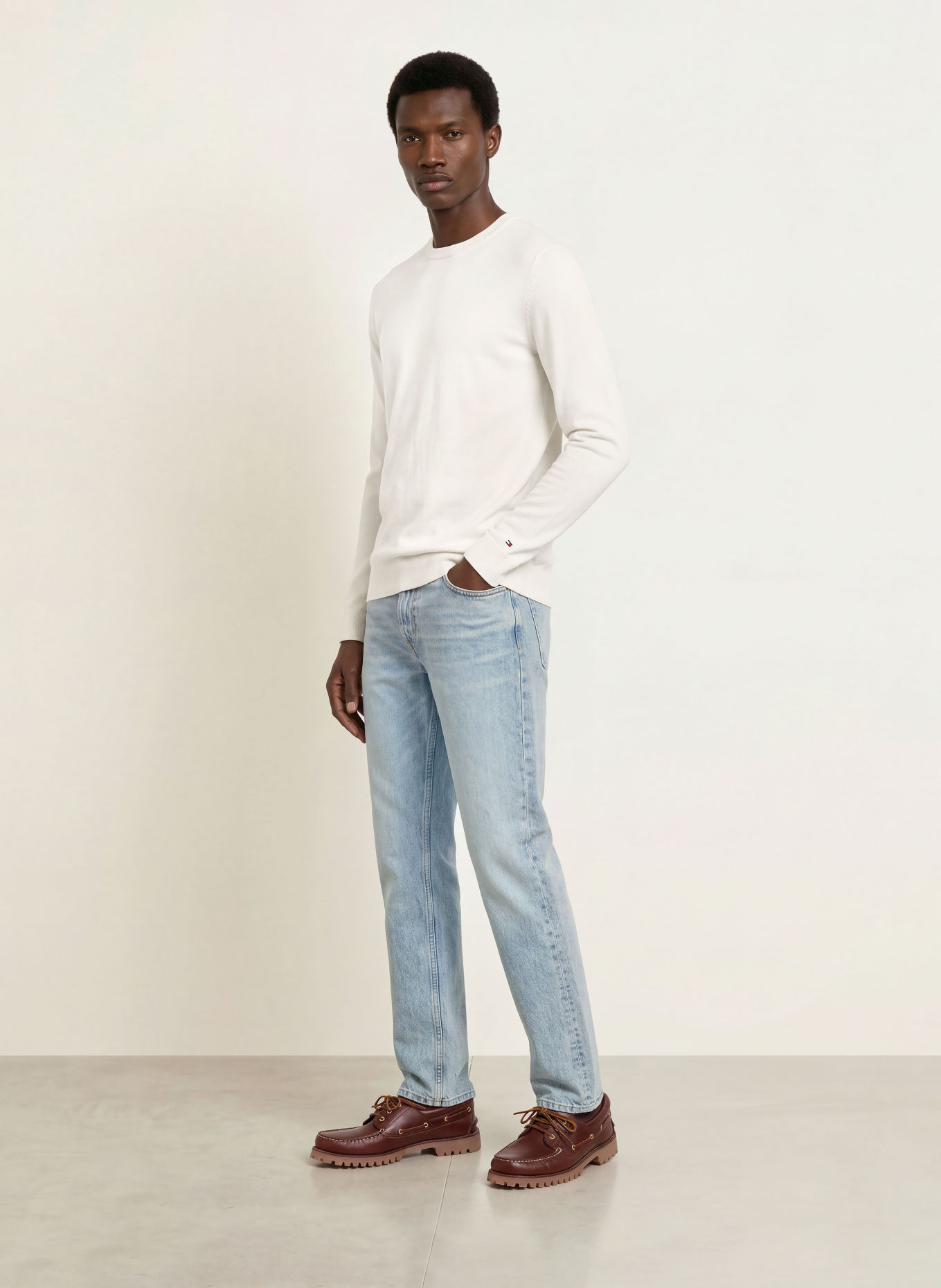 TOMMY HILFIGER Sweater: ECRU