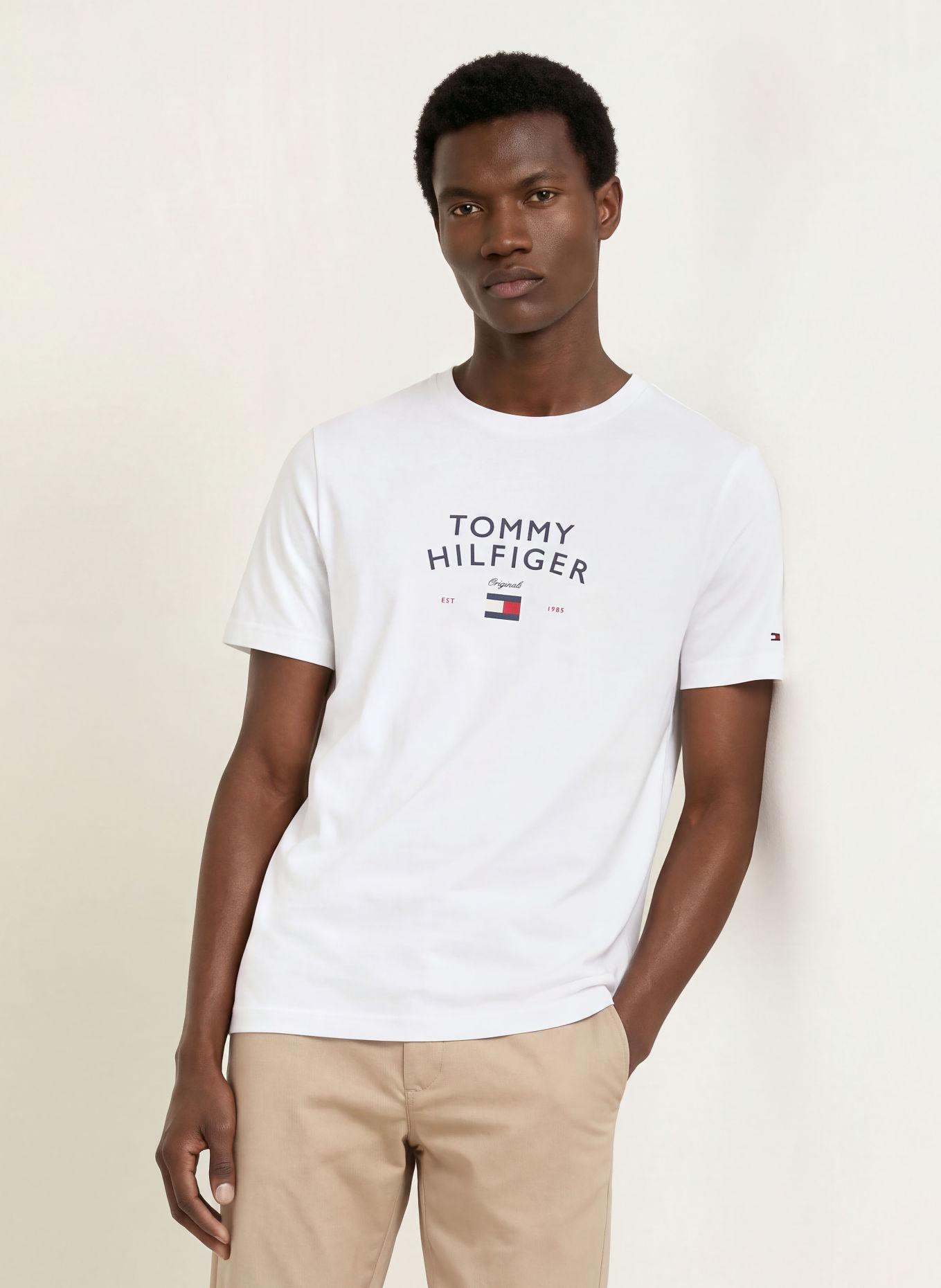 TOMMY HILFIGER T-shirt: WHITE