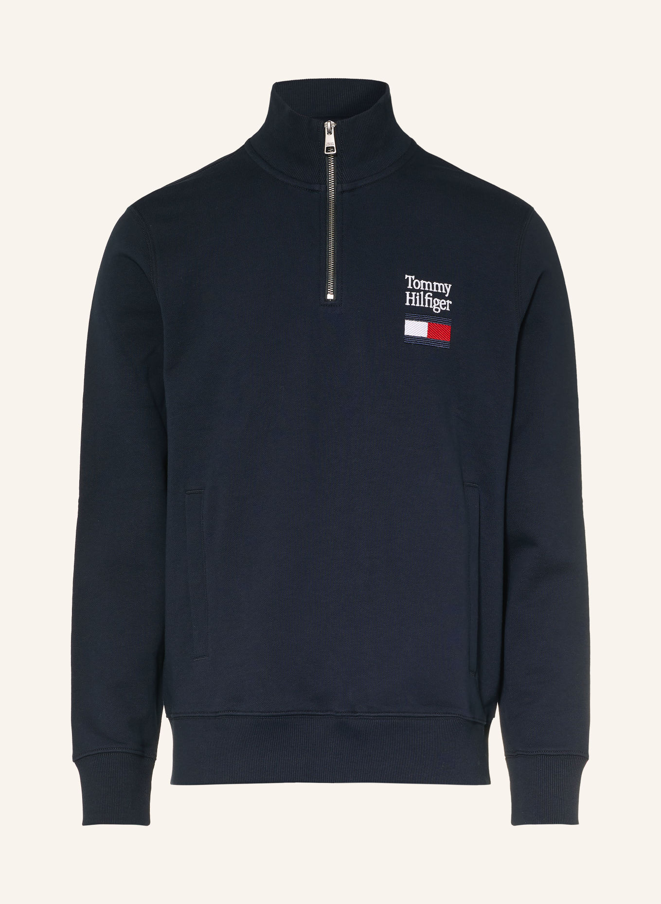 TOMMY HILFIGER Sweat-Troyer: DUNKELBLAU