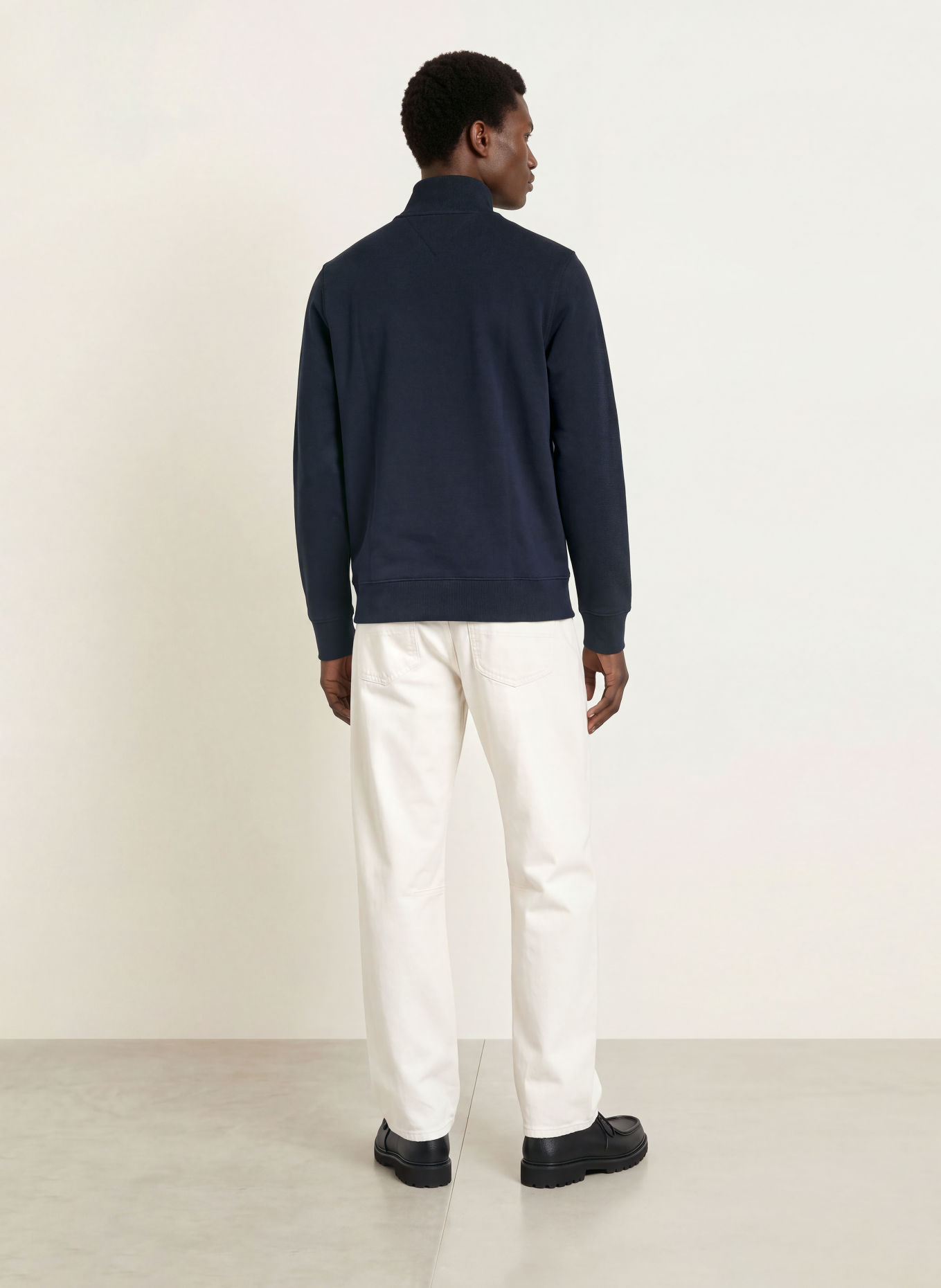 TOMMY HILFIGER Sweat-Troyer: DUNKELBLAU