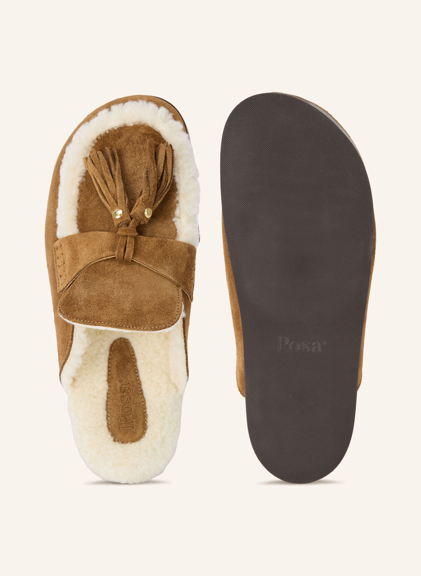 Posa Mules RANCH: BRAUN / ECRU