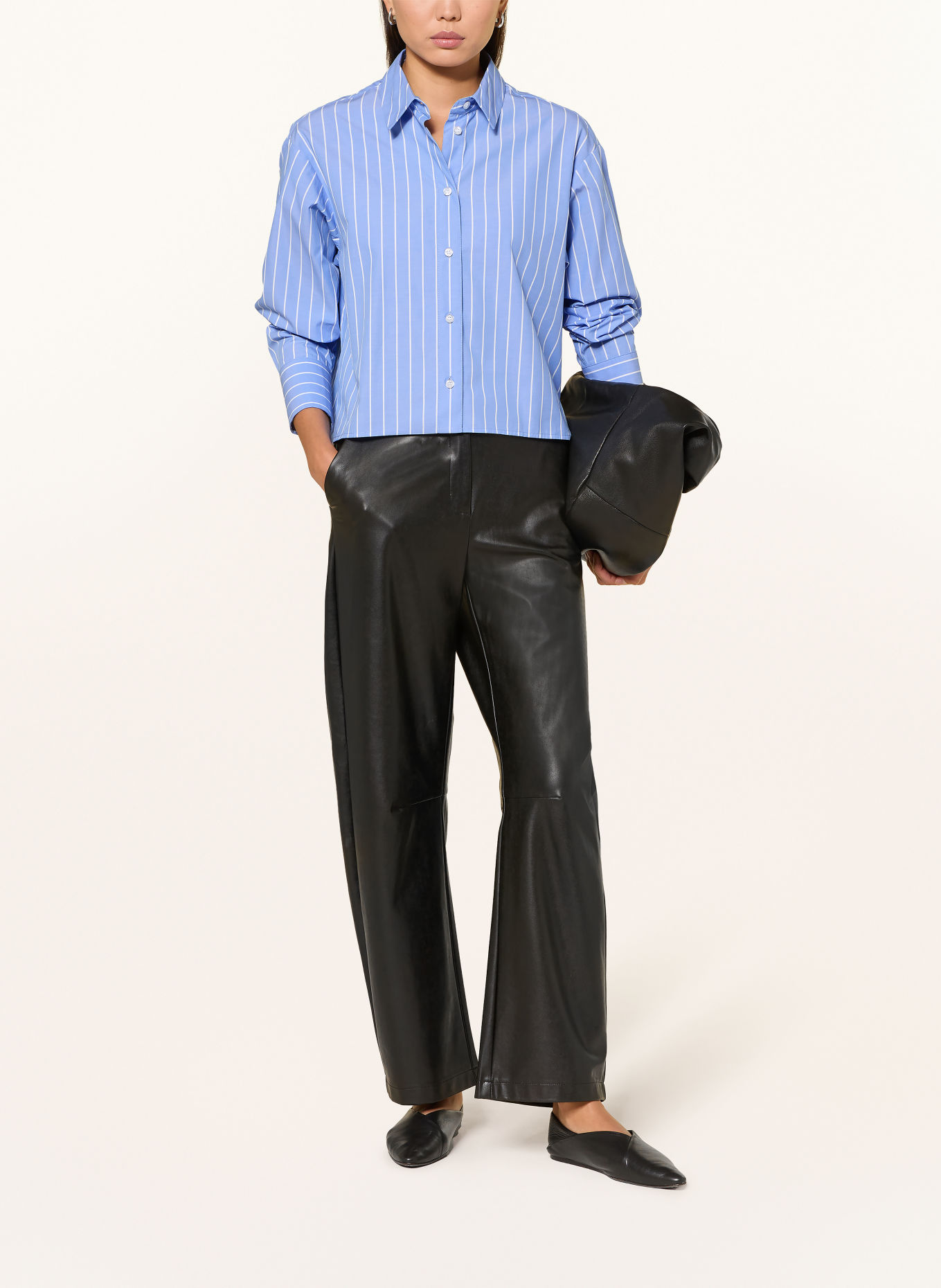 darling harbour Shirt blouse: 7006 blue stripes