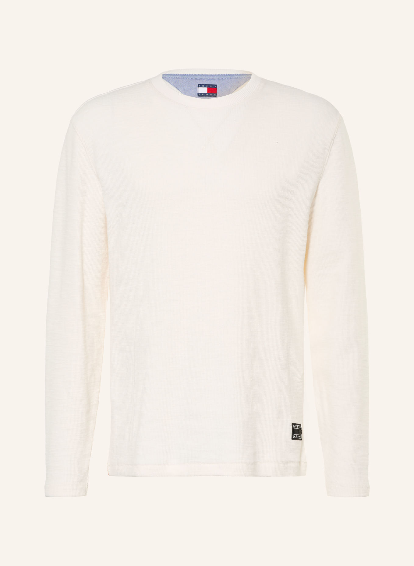TOMMY JEANS Haut à manches longues: BLANC