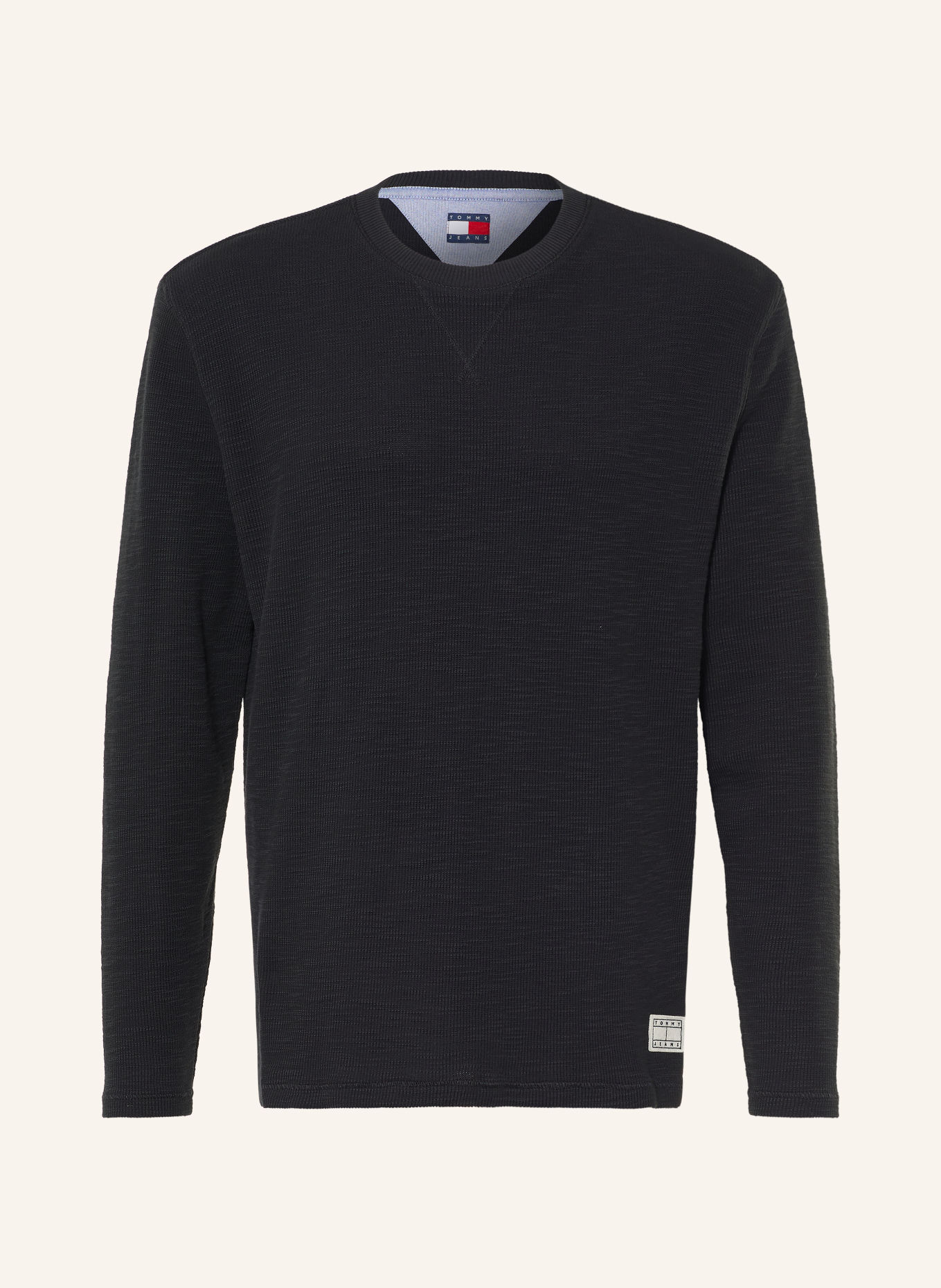 TOMMY JEANS Long-sleeve shirt: BLACK