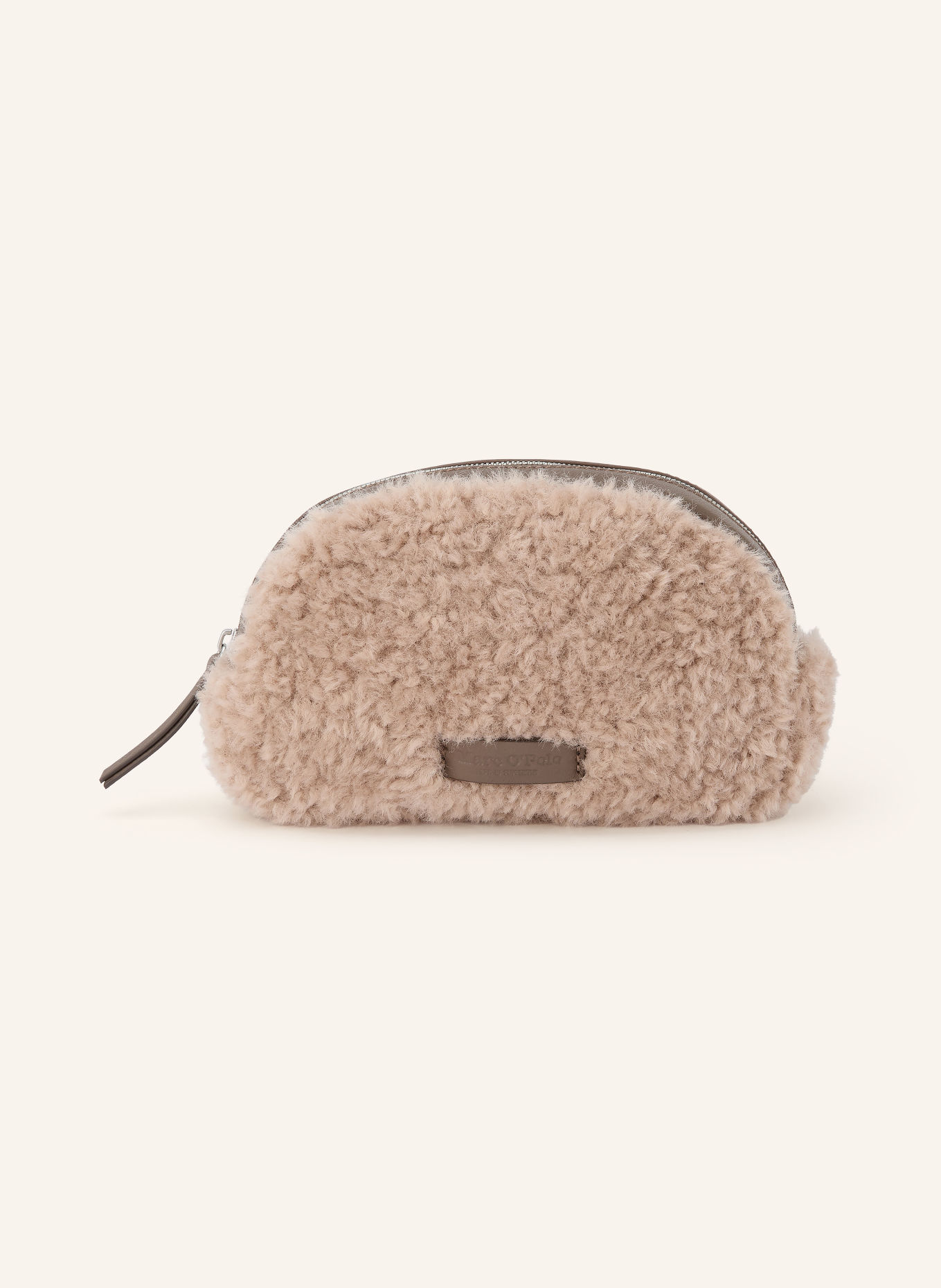 Marc O'Polo Trousse de maquillage en fourrure synthétique: BEIGE / TAUPE