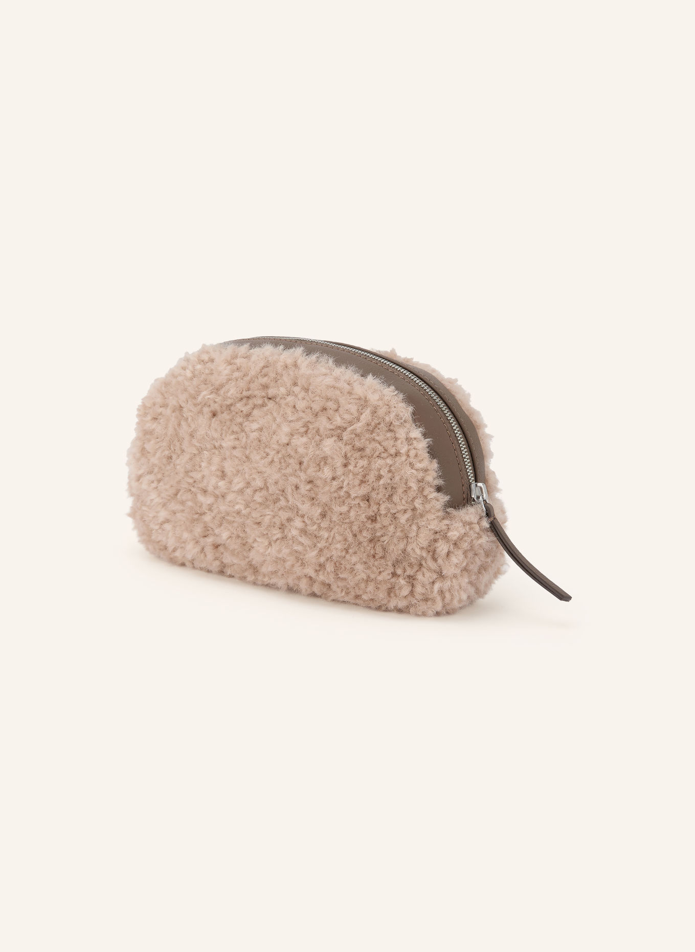 Marc O'Polo Trousse de maquillage en fourrure synthétique: BEIGE / TAUPE