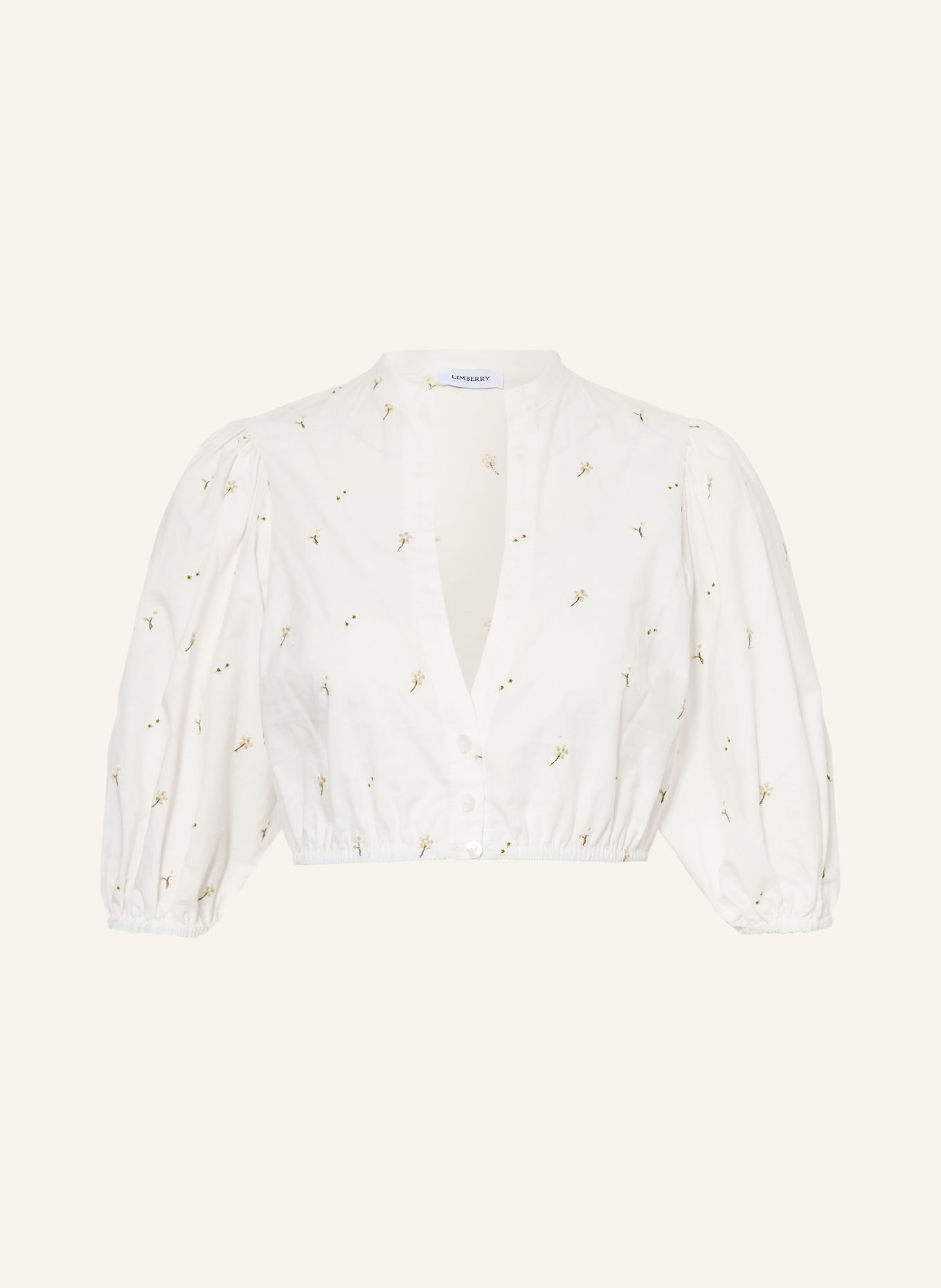 LIMBERRY Dirndlbluse COLETTE: WEISS / BEIGE