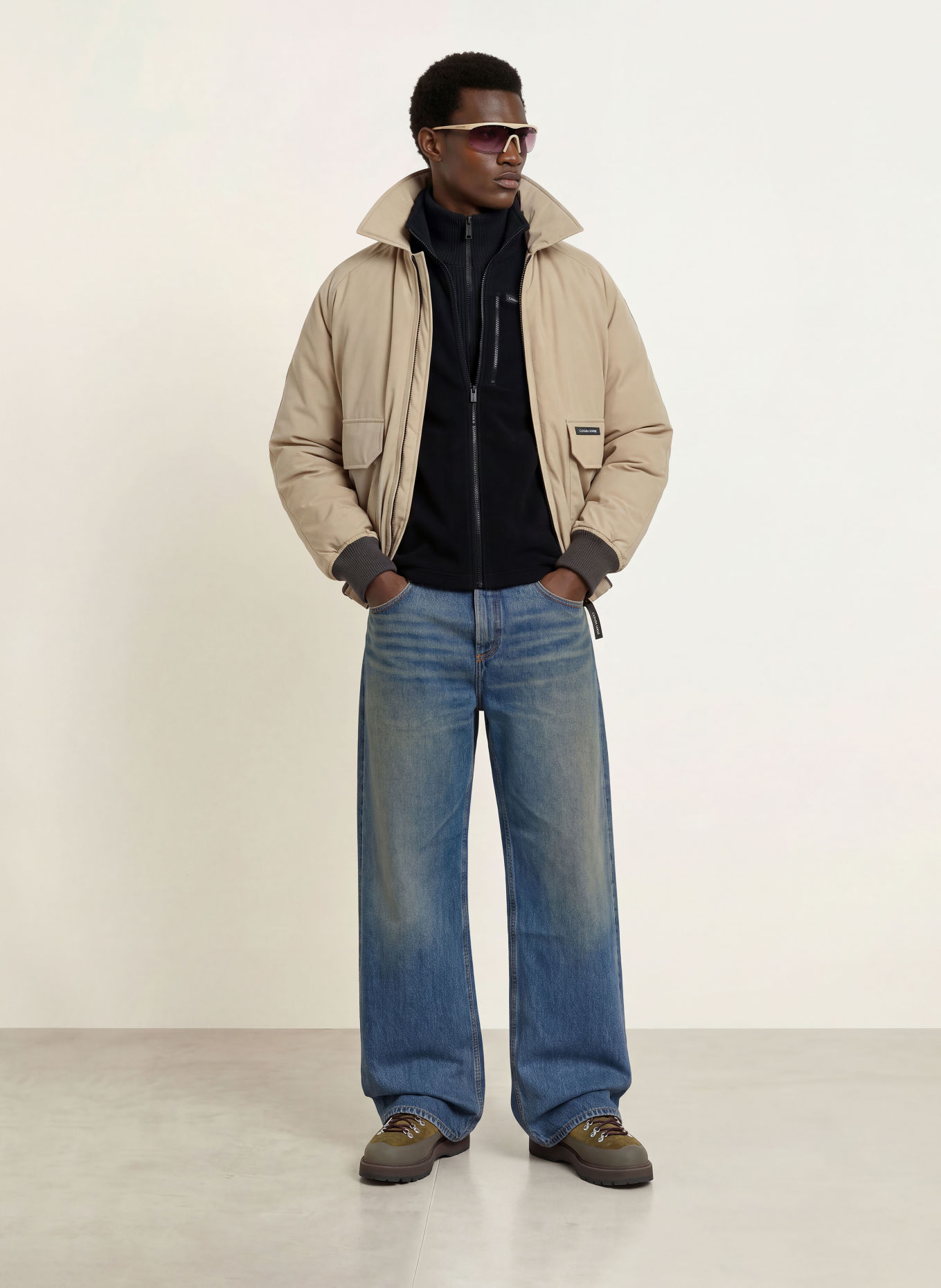 CANADA GOOSE Fleecejas LOMA: ZWART