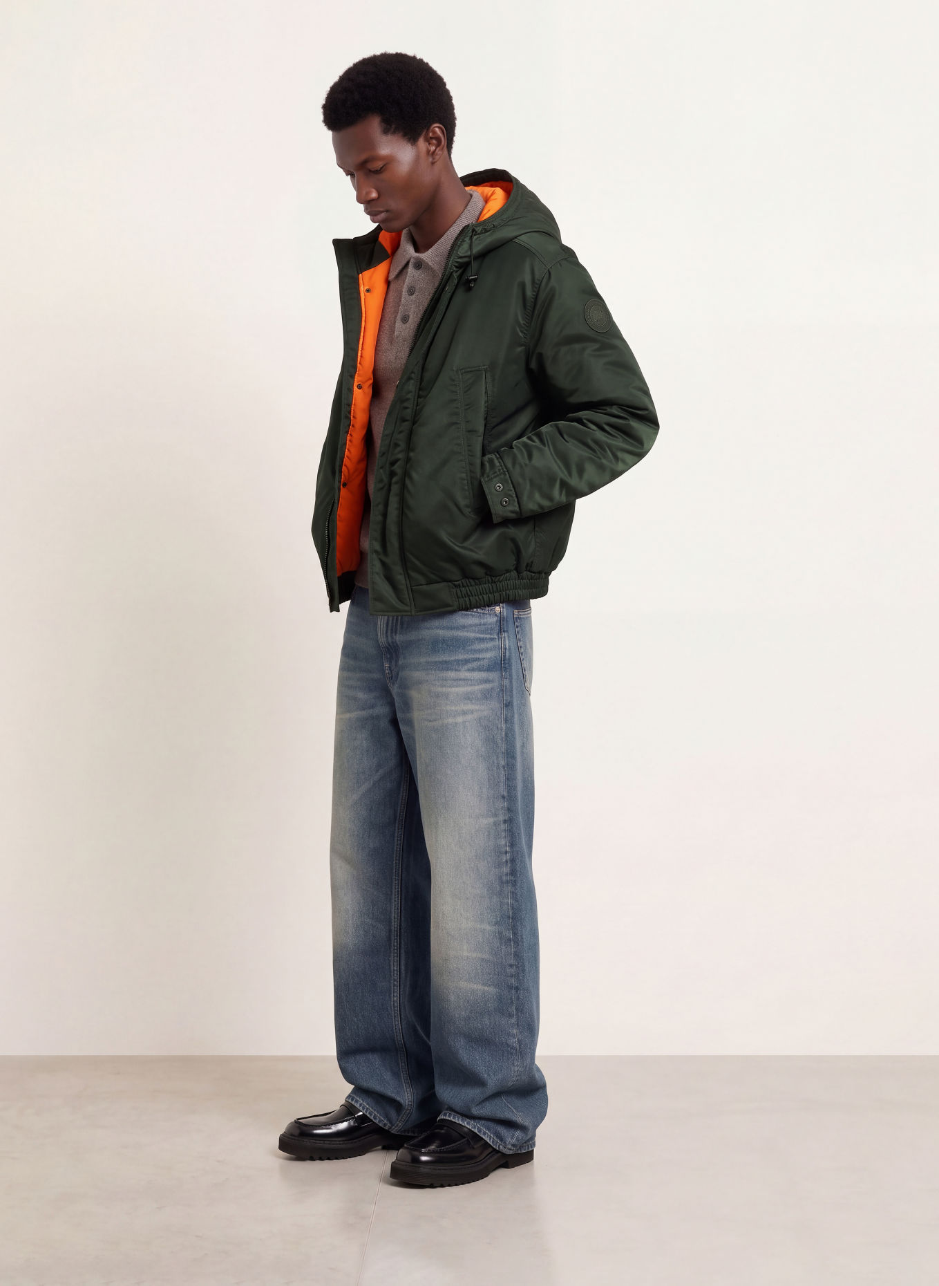 CANADA GOOSE WINDROW Down bomber jacket: BLACK