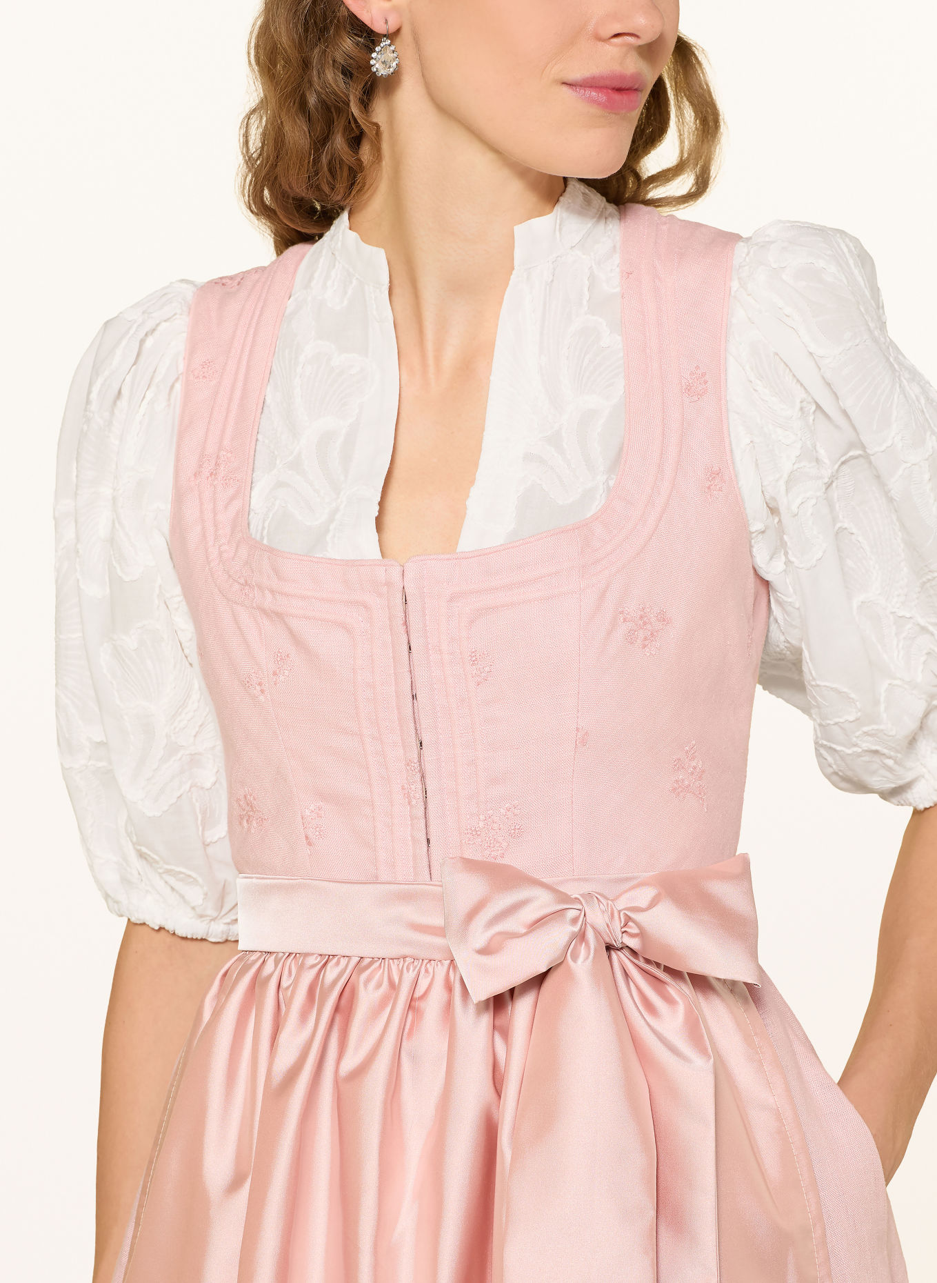 LIMBERRY Dirndlbluse JOSETTE: WEISS