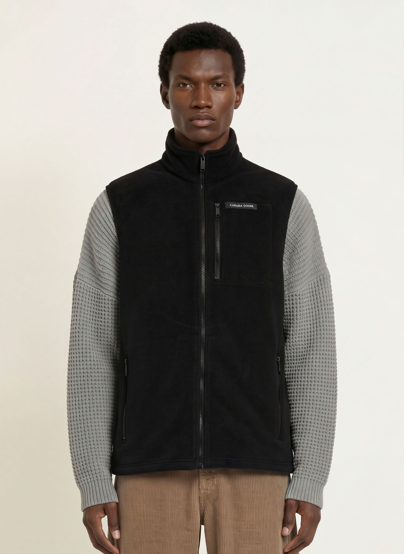 CANADA GOOSE LOMA Fleece Vest: BLACK
