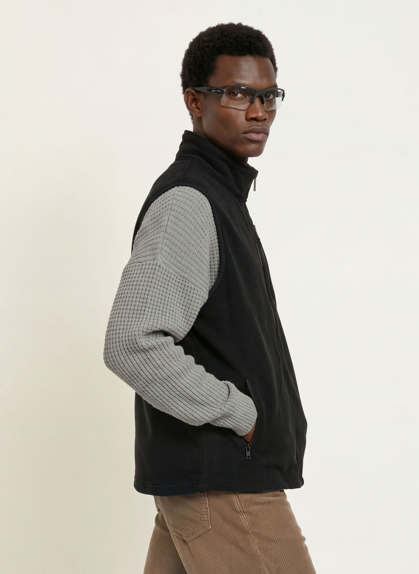 CANADA GOOSE LOMA Fleece Vest: BLACK