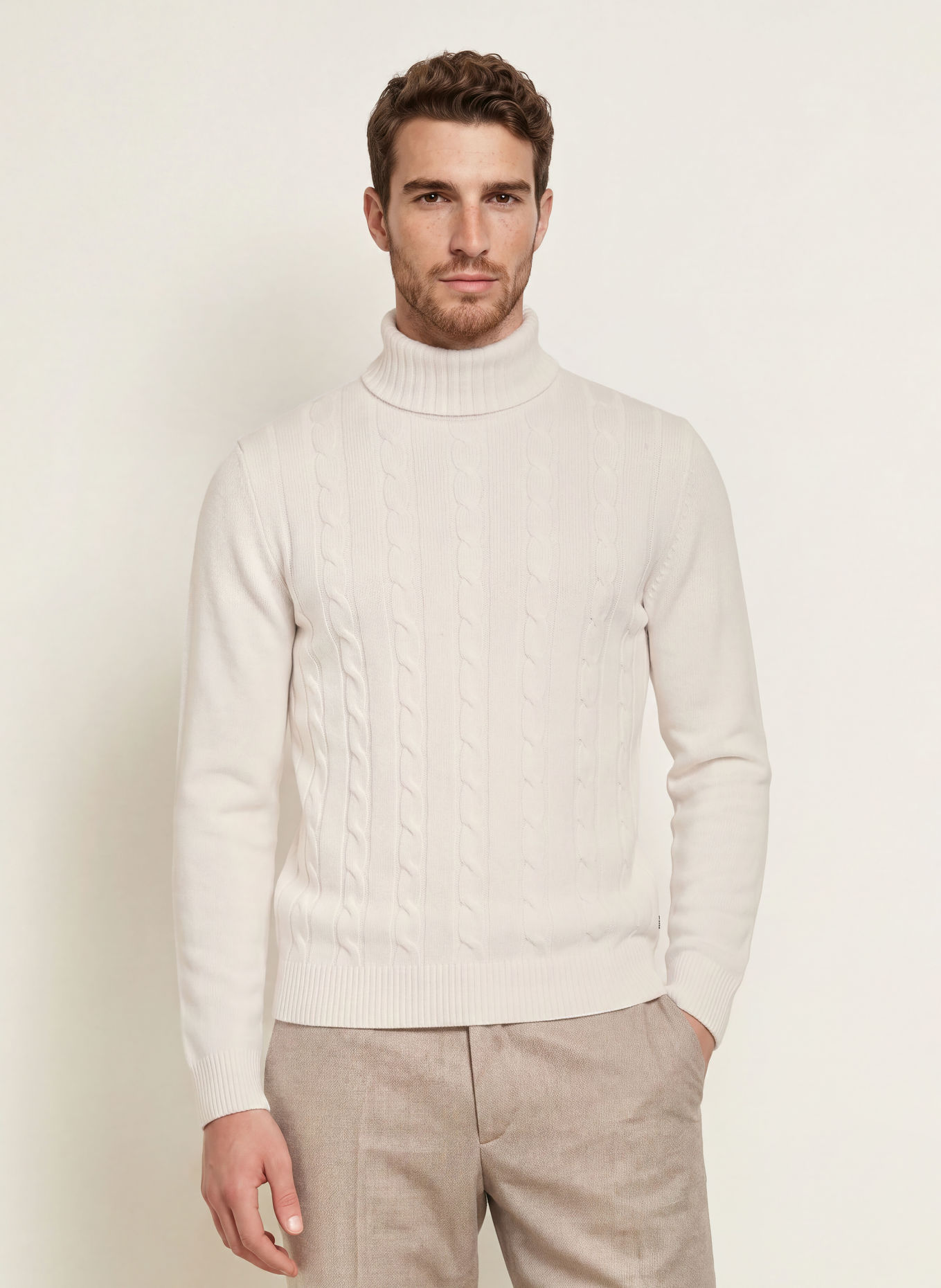 DIGEL FRANCIS Turtleneck sweater: CREAM