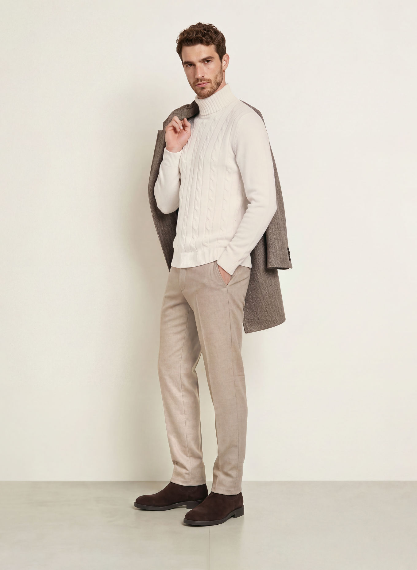 DIGEL FRANCIS Turtleneck sweater: CREAM