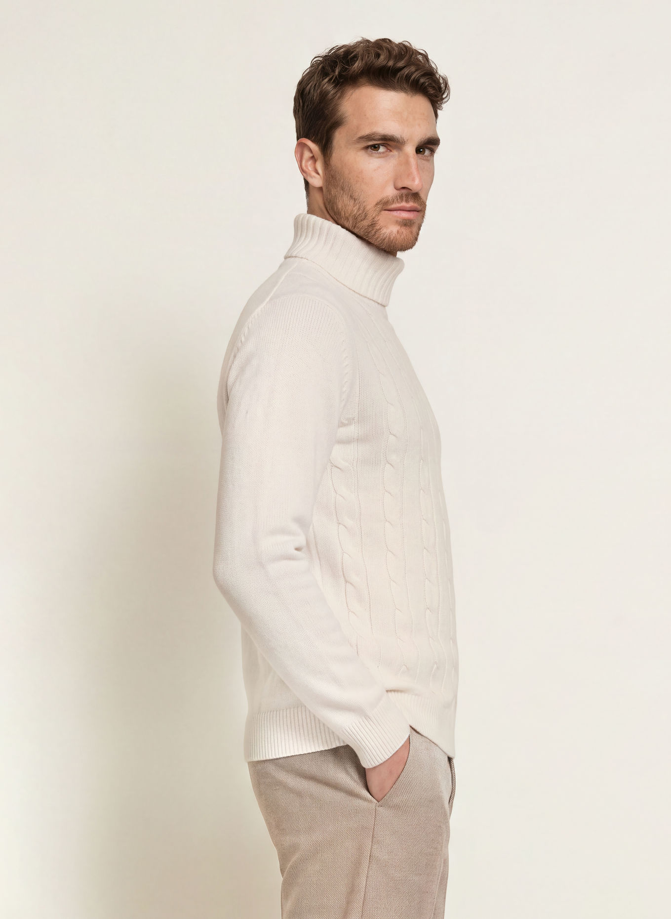 DIGEL FRANCIS Turtleneck sweater: CREAM