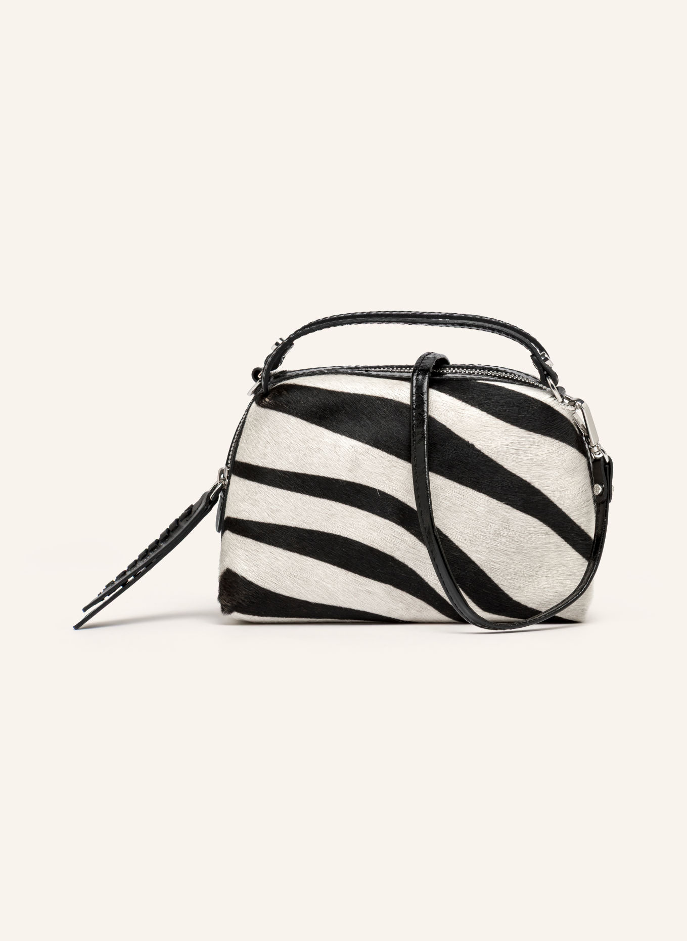 GIANNI CHIARINI Handtasche ALIFA MEDIUM: SCHWARZ / SILBER / WEISS