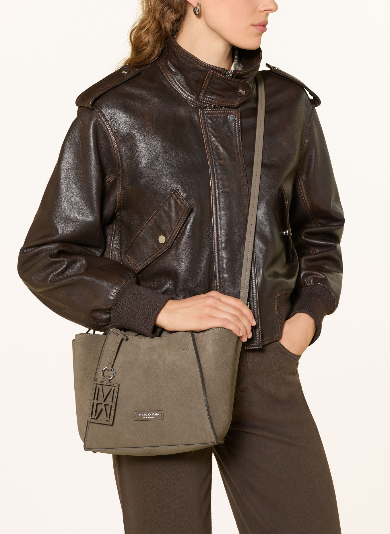 Marc O'Polo Crossbody bag: TAUPE