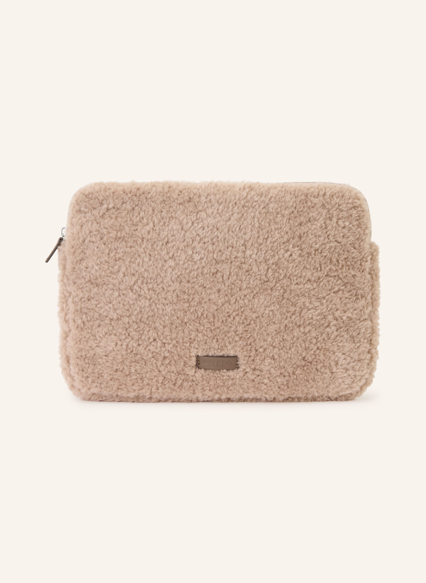 Marc O'Polo Housse pour ordinateur portable en fourrure synthétique: MARRON CLAIR / ARGENT
