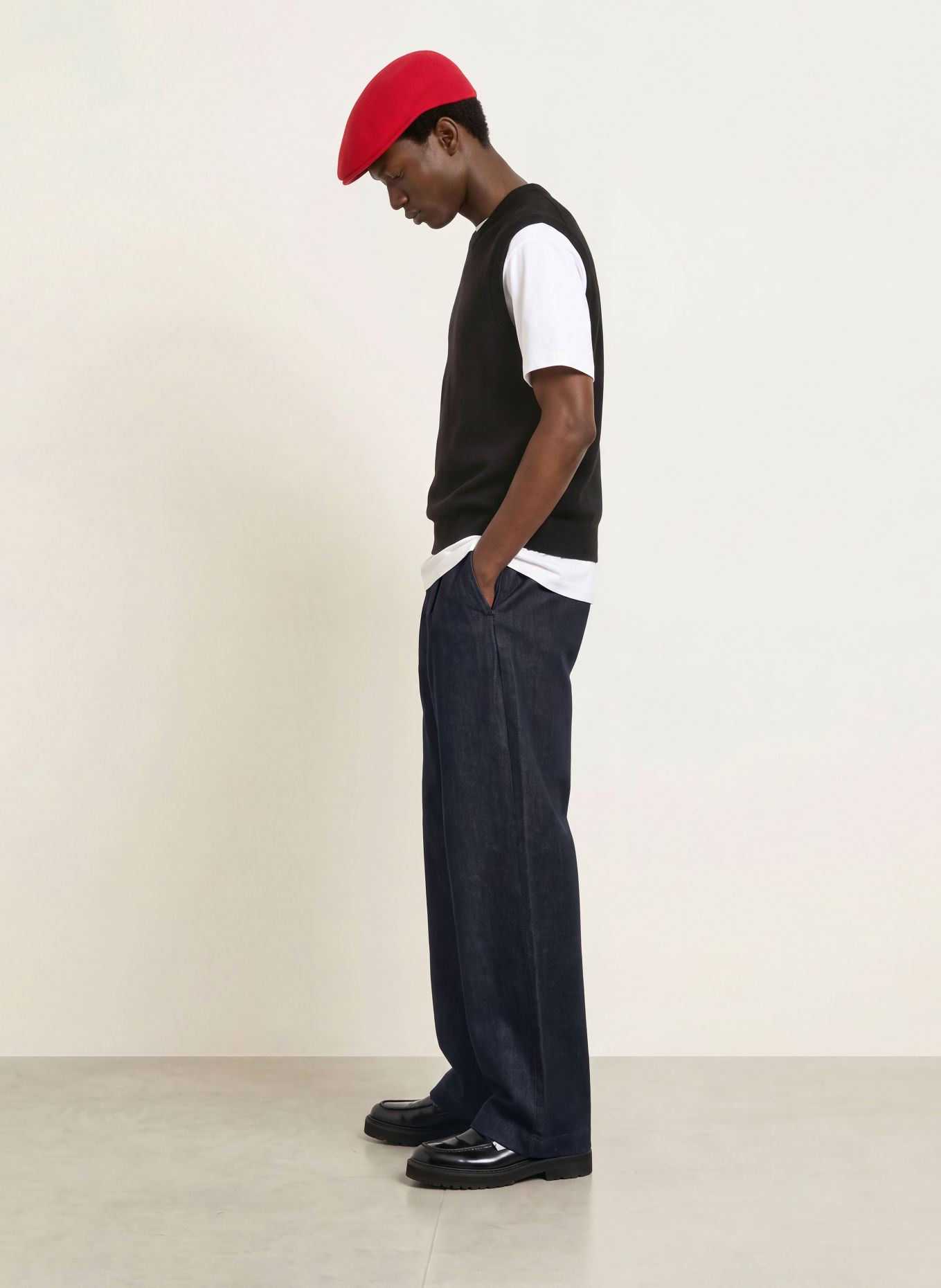 NN.07 JESPER Sweater vest: BLACK