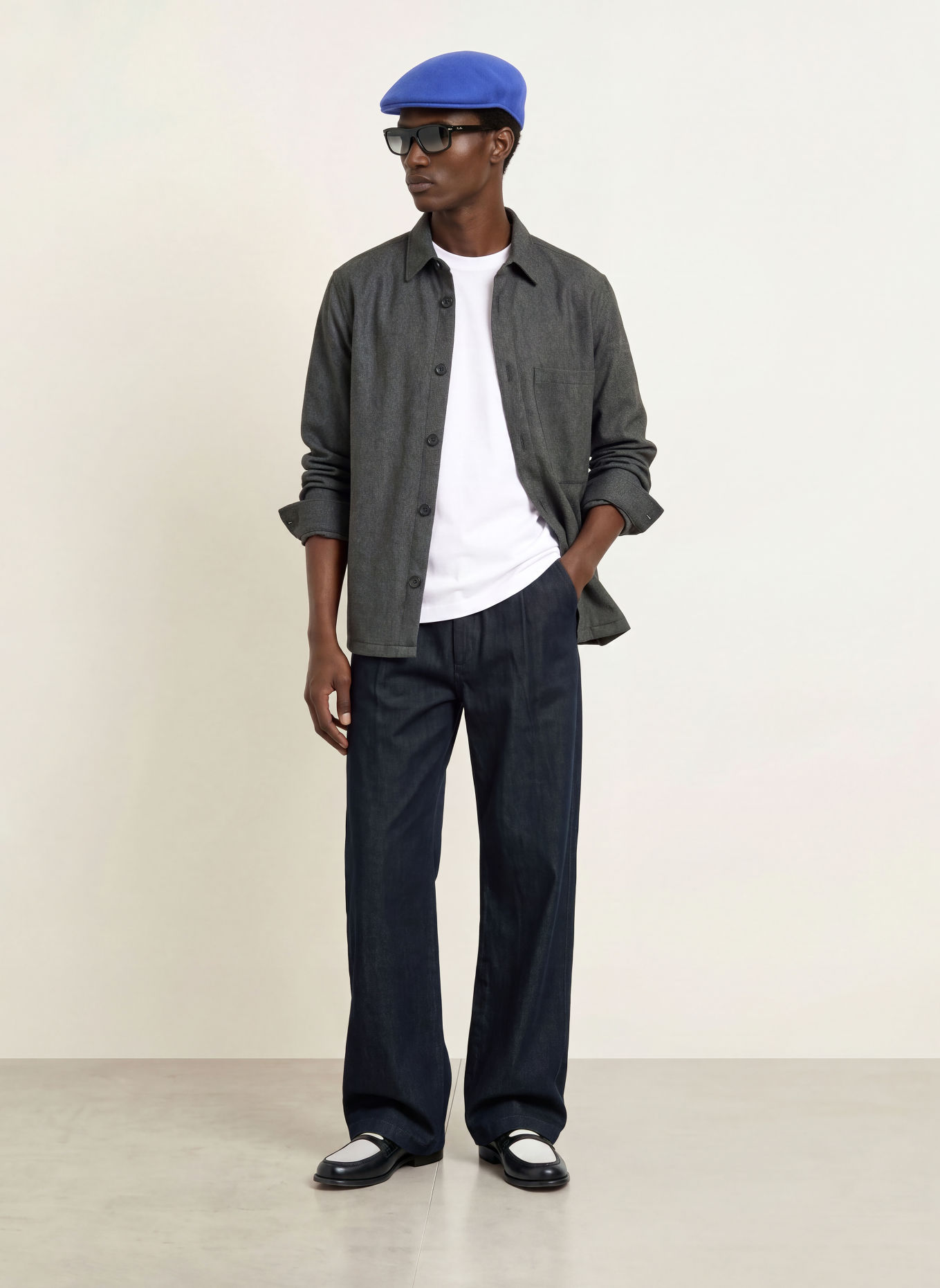 NN.07 Overshirt FREDDY: GRÅ