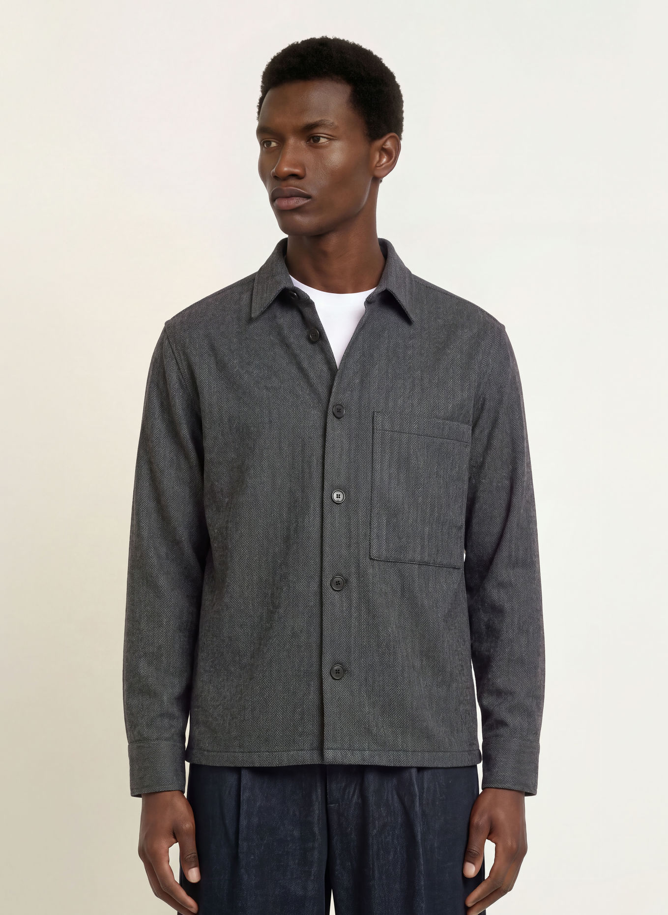 NN.07 Overshirt FREDDY: GRÅ