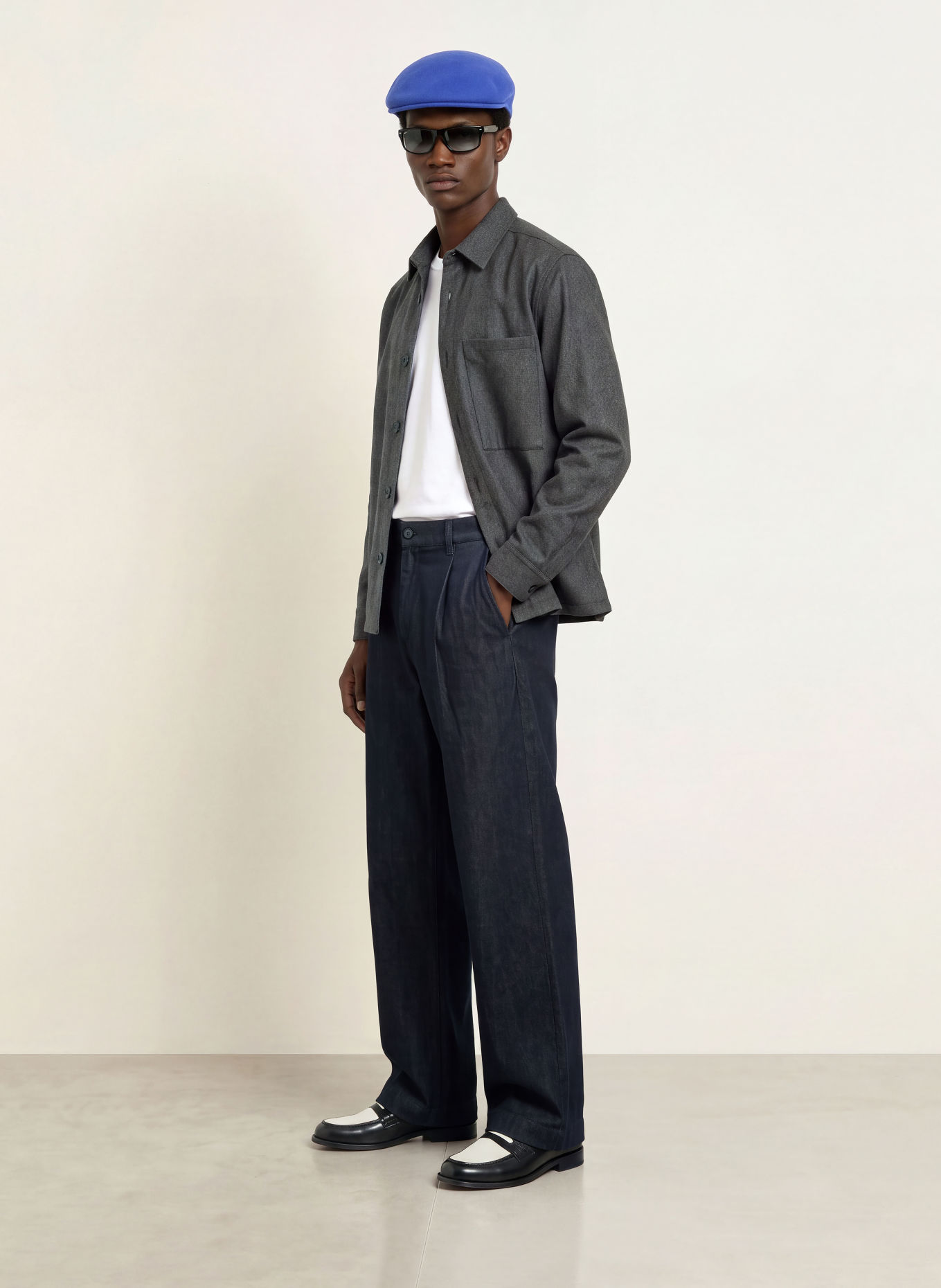 NN.07 Overshirt FREDDY: GRÅ