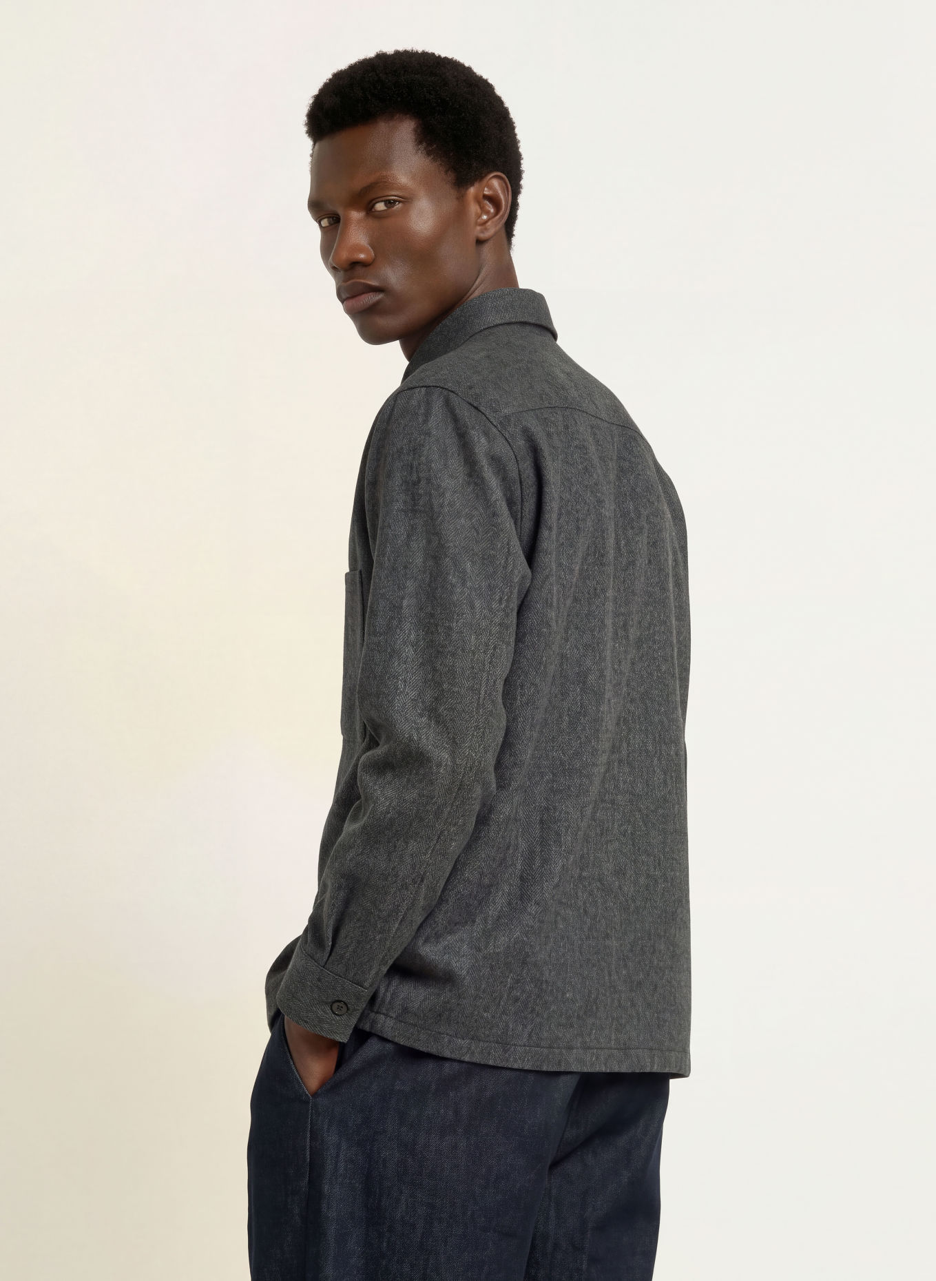 NN.07 Overshirt FREDDY: GRÅ