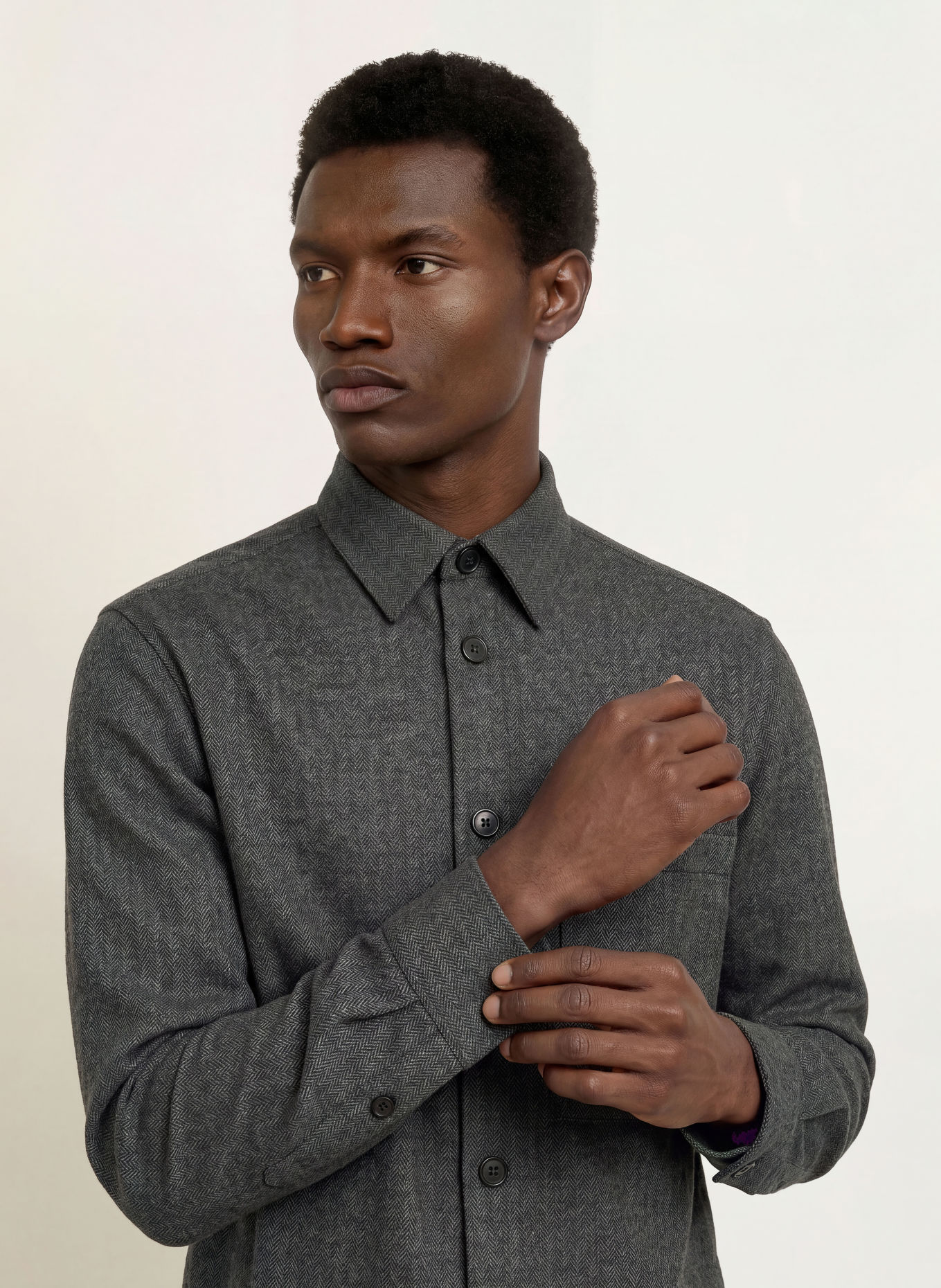 NN.07 Overshirt FREDDY: GRÅ