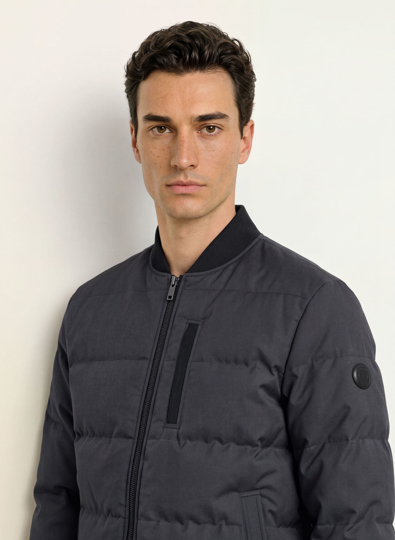 TIGER OF SWEDEN JOSSU Down Jacket: DARK GRAY / BLACK