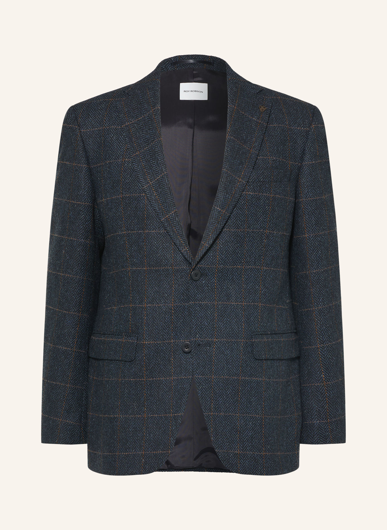 ROY ROBSON Sakko Regular Fit: DUNKELBLAU / DUNKELORANGE / BLAU