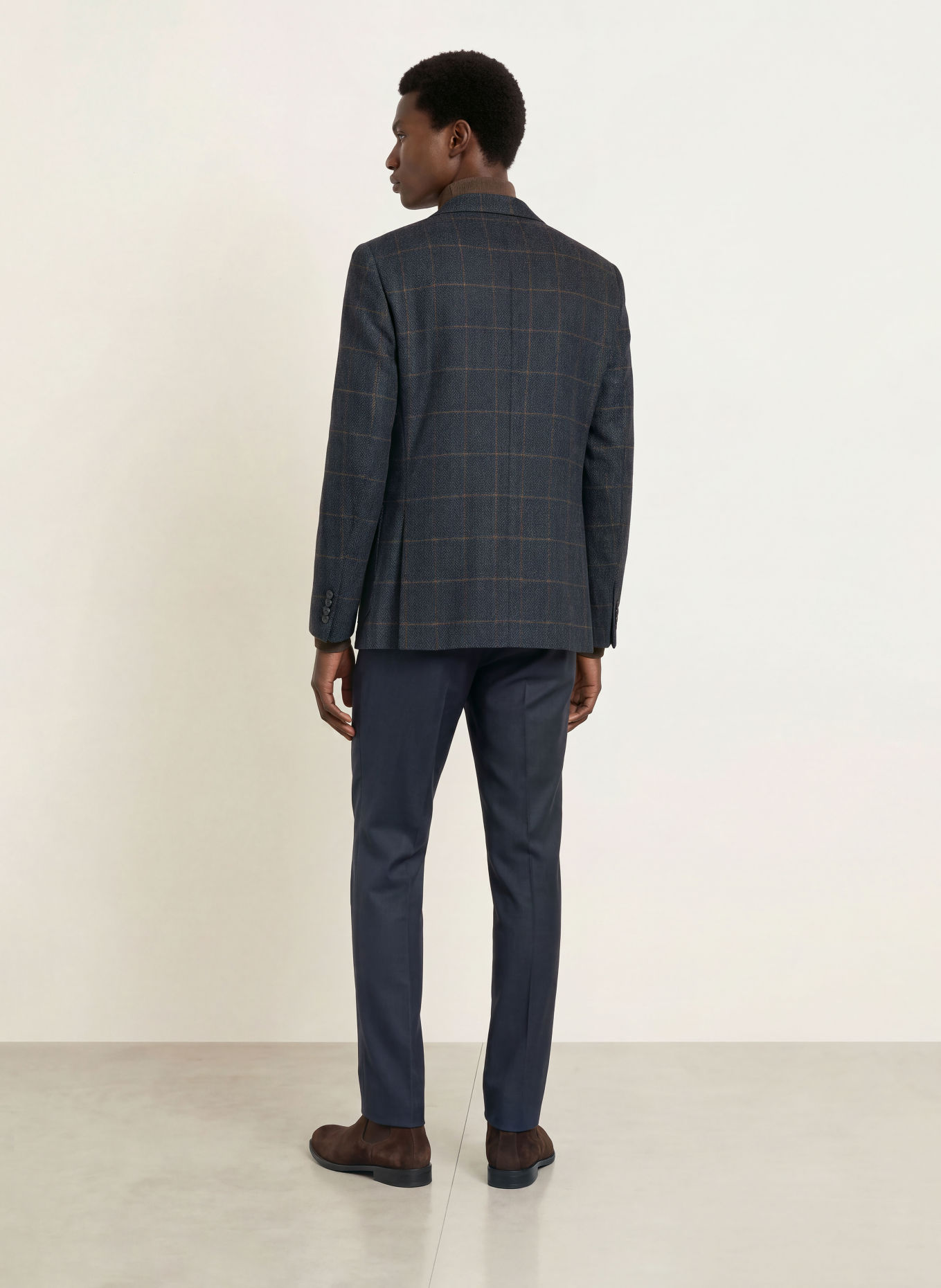 ROY ROBSON Sakko Regular Fit: DUNKELBLAU / DUNKELORANGE / BLAU