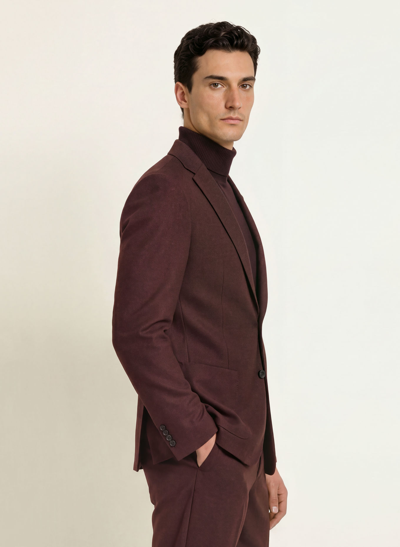 ROY ROBSON Anzugsakko Slim Fit: A601 DARK RED