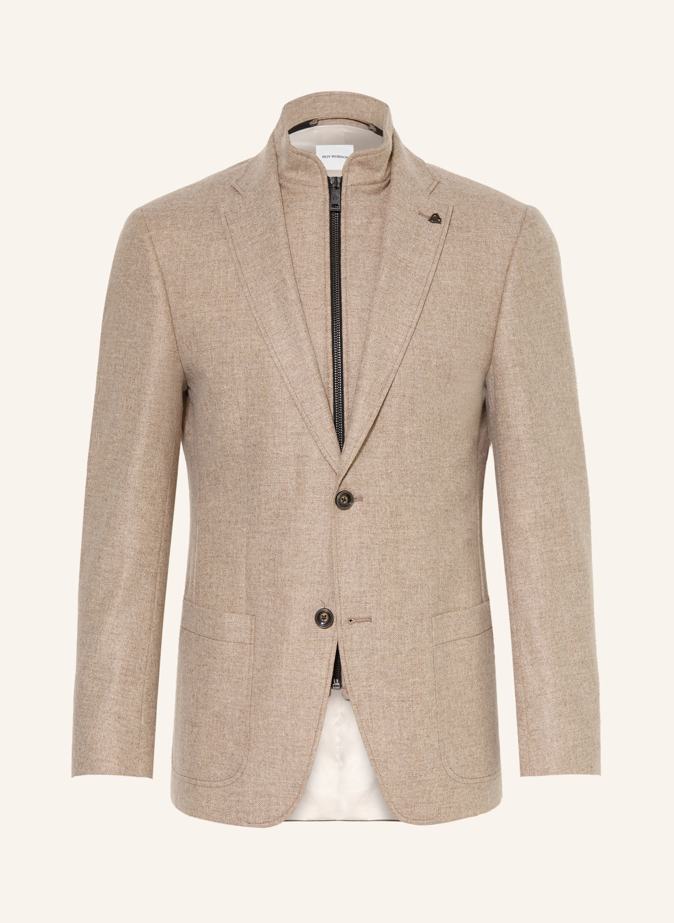 ROY ROBSON Sakko Regular Fit mit herausnehmbarer Blende: TAUPE
