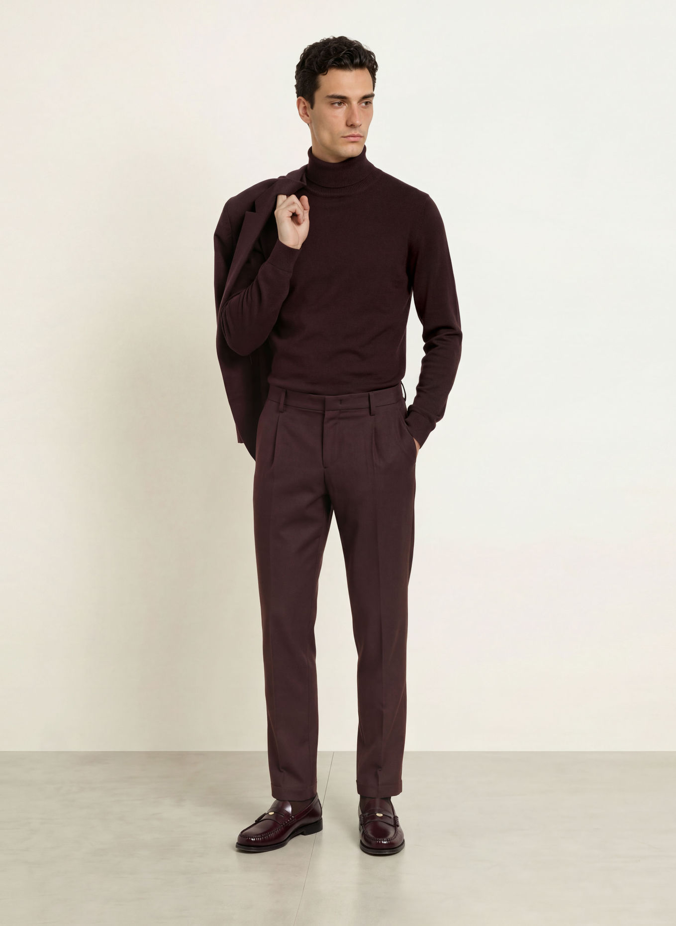 ROY ROBSON Anzughose Slim Fit: A601 DARK RED