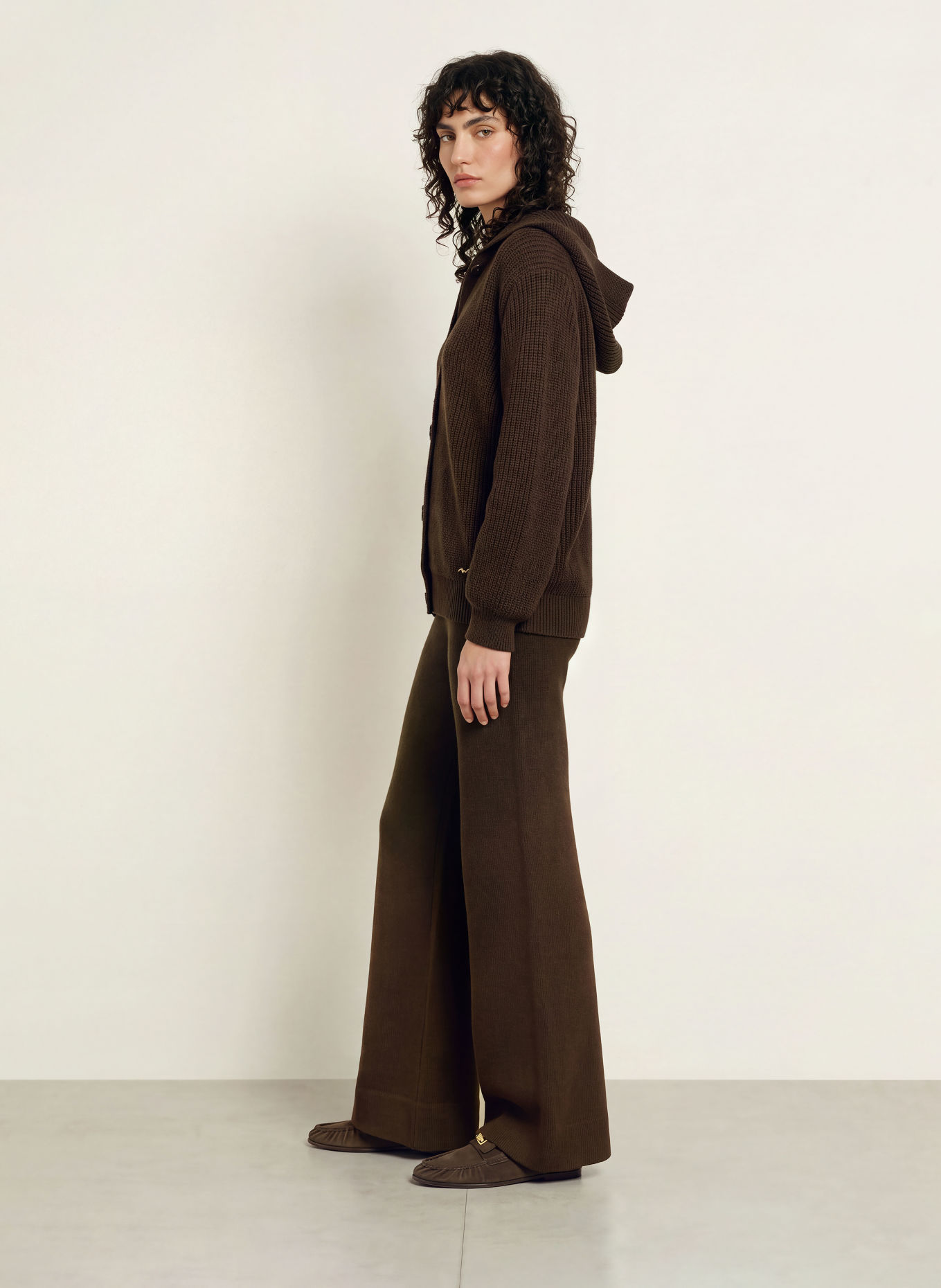 LEZU Cardigan TULU: MØRKEBRUN