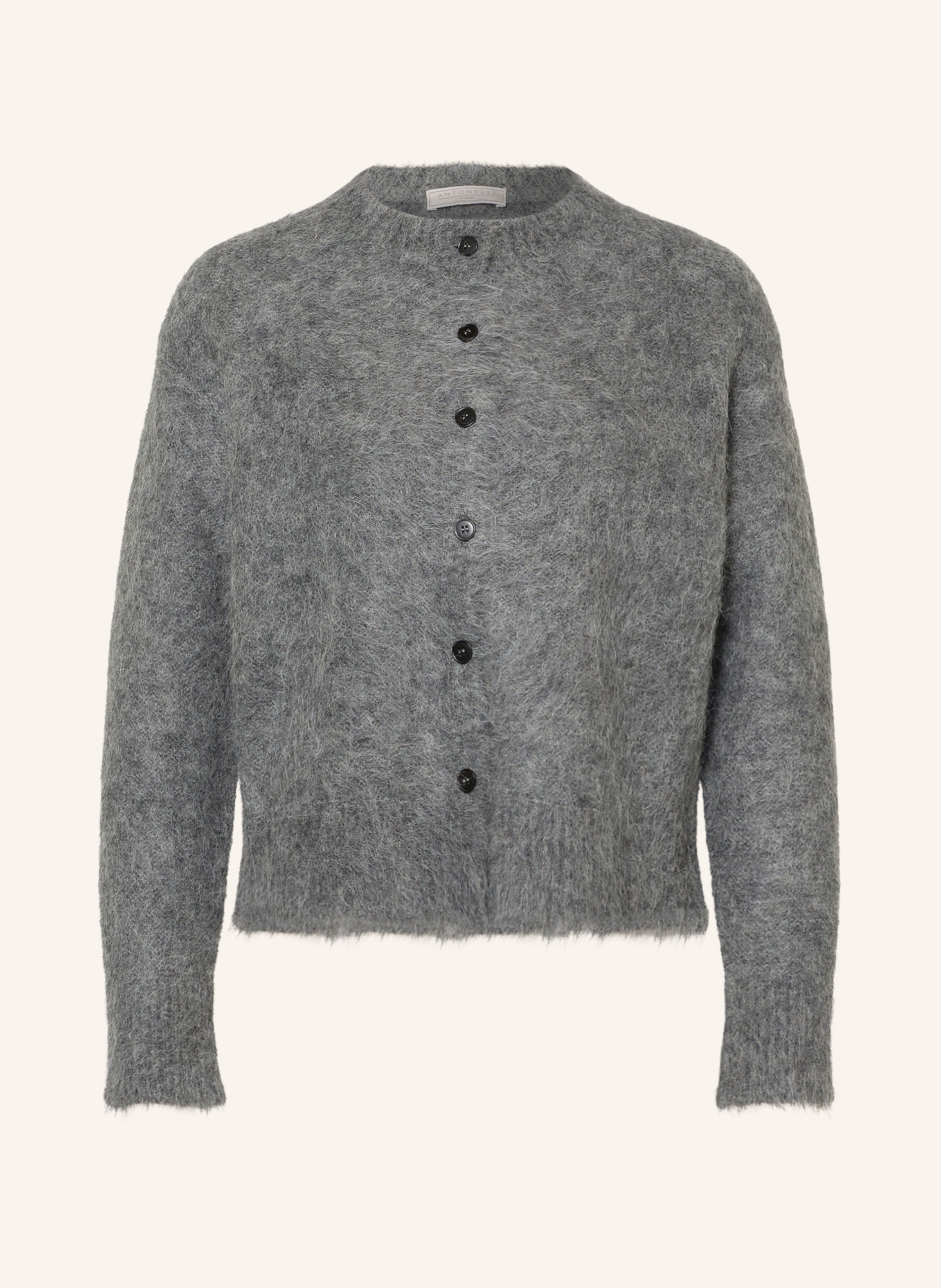 ANTONELLI firenze GARGANO Cardigan with Alpaca: GRAY