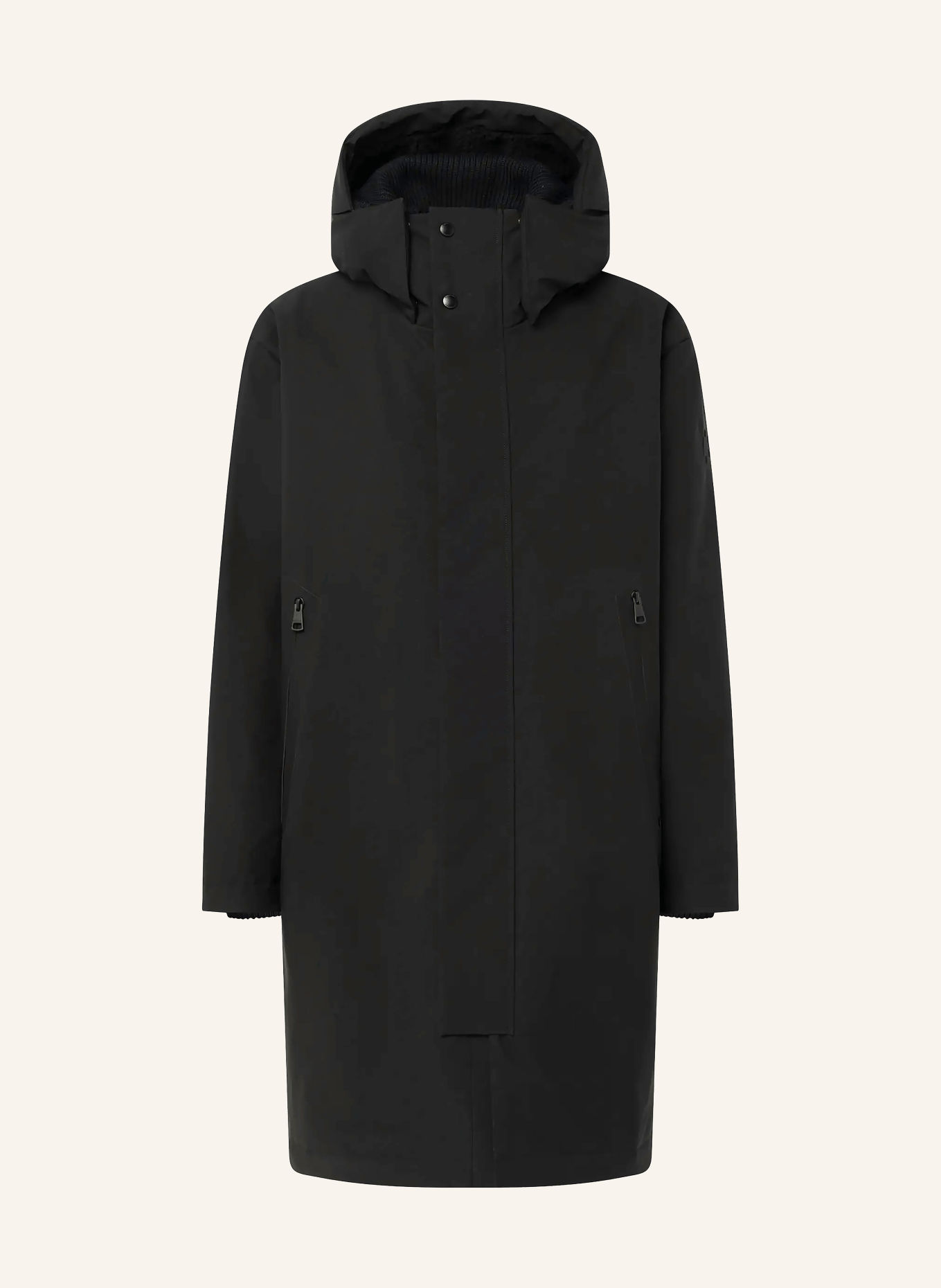 STRELLSON Parka S.C RELOADED mit abnehmbarer Kapuze: SCHWARZ