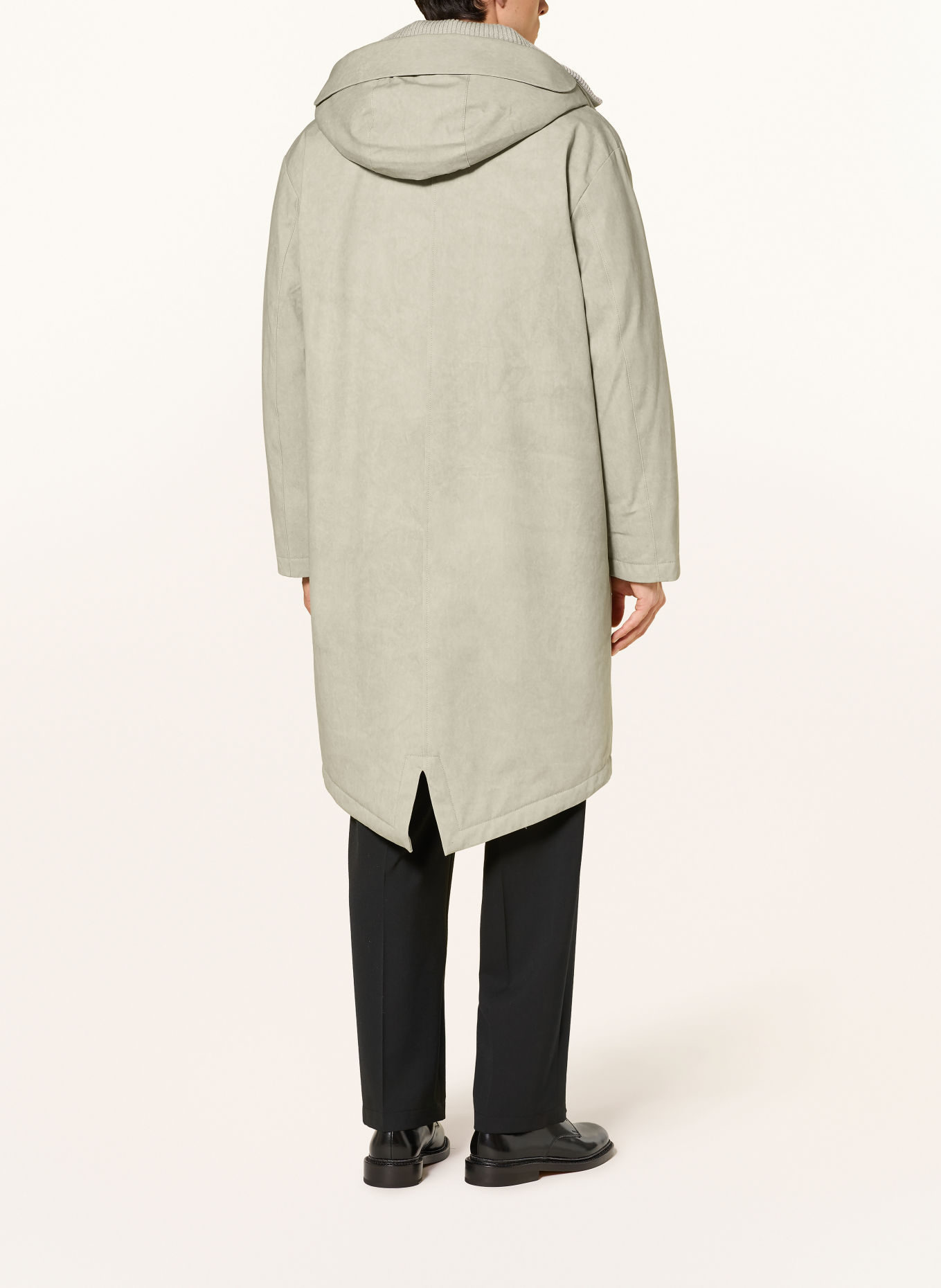 STRELLSON Parka met afneembare capuchon: LICHTGRIJS