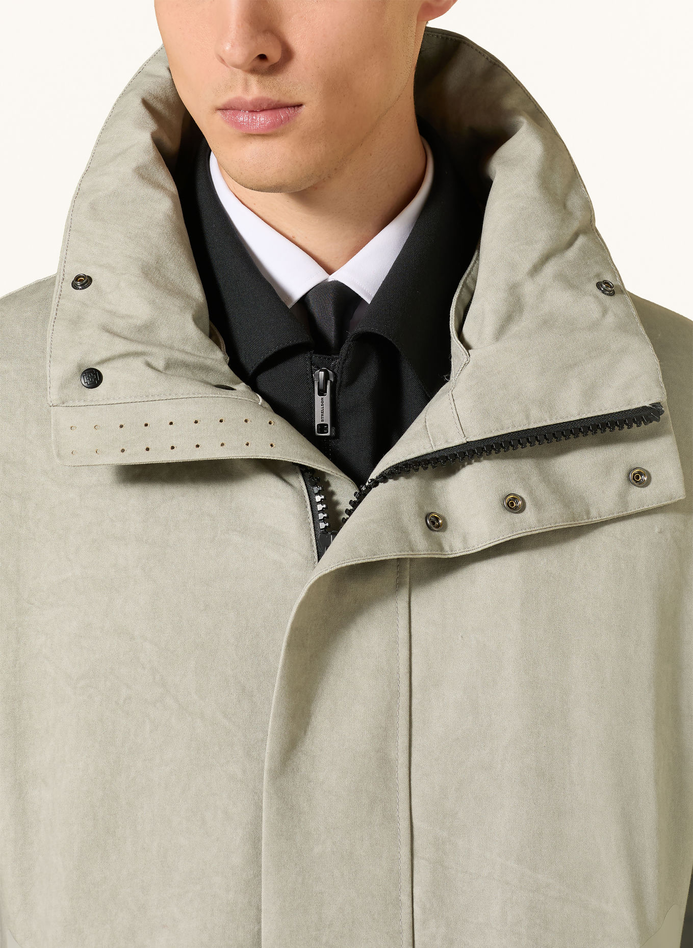 STRELLSON Parka met afneembare capuchon: LICHTGRIJS