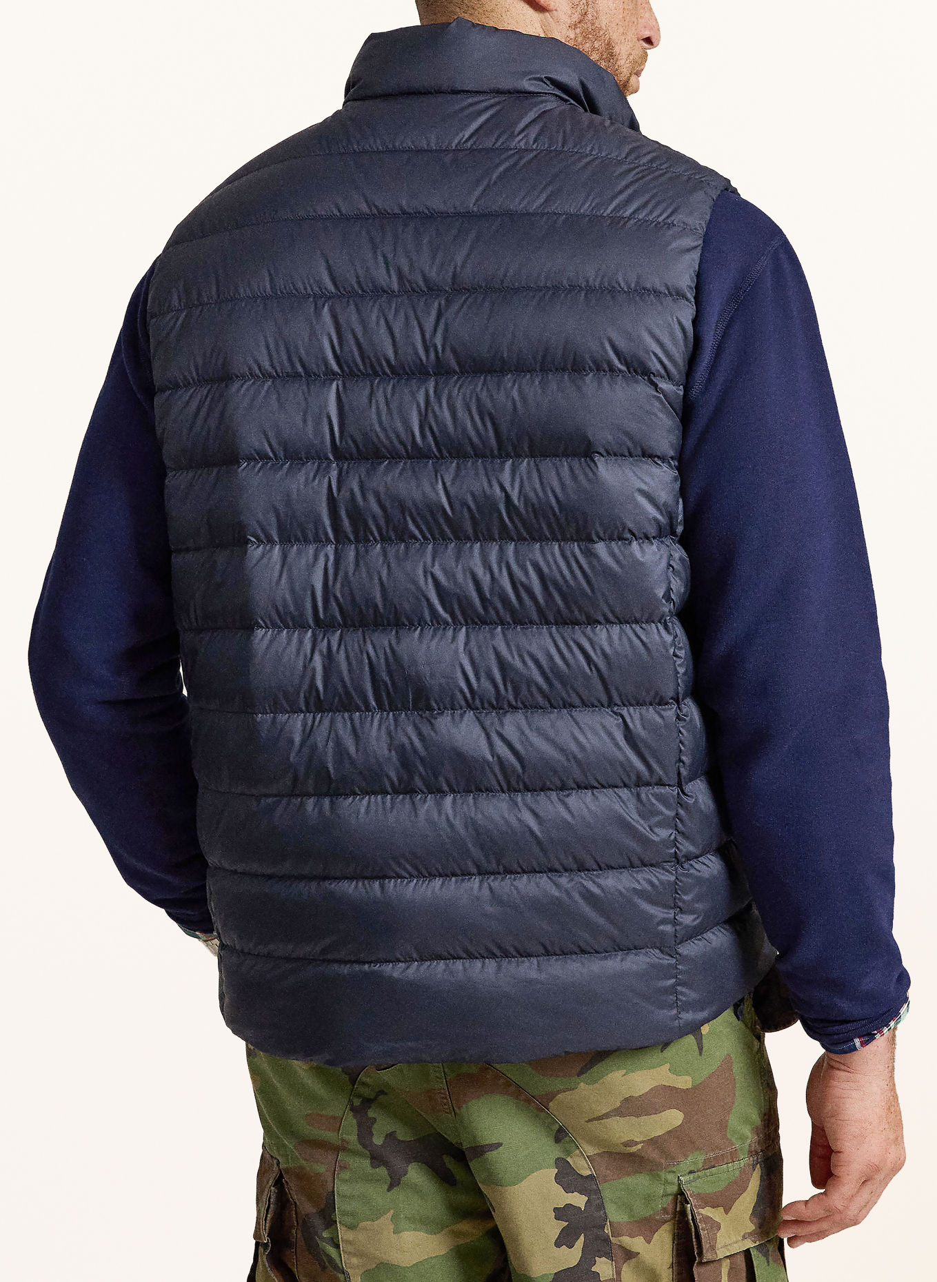 POLO RALPH LAUREN Big & Tall Donzen bodywarmer: DONKERBLAUW