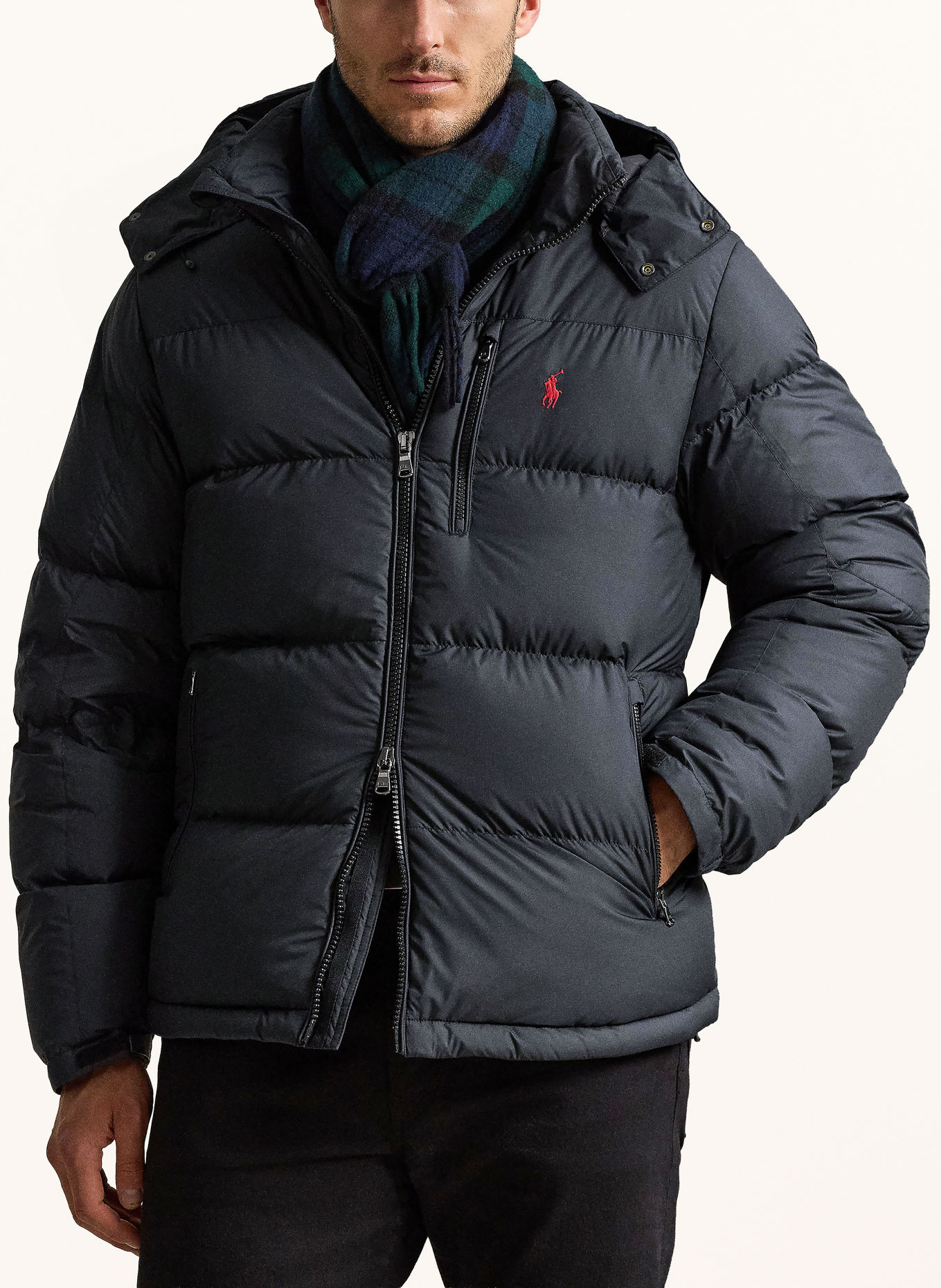 POLO RALPH LAUREN Big & Tall Donsjas: ZWART