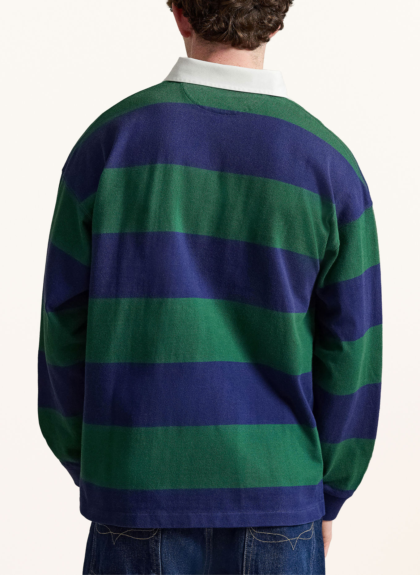 POLO RALPH LAUREN Polo de rugby: VERT / BLEU