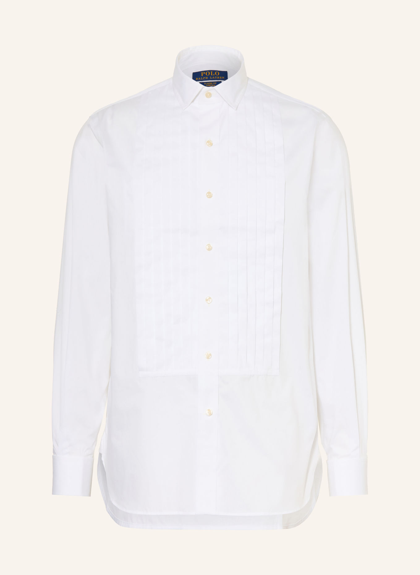 POLO RALPH LAUREN Chemise de smoking coupe classique avec poignets rabattus: BLANC