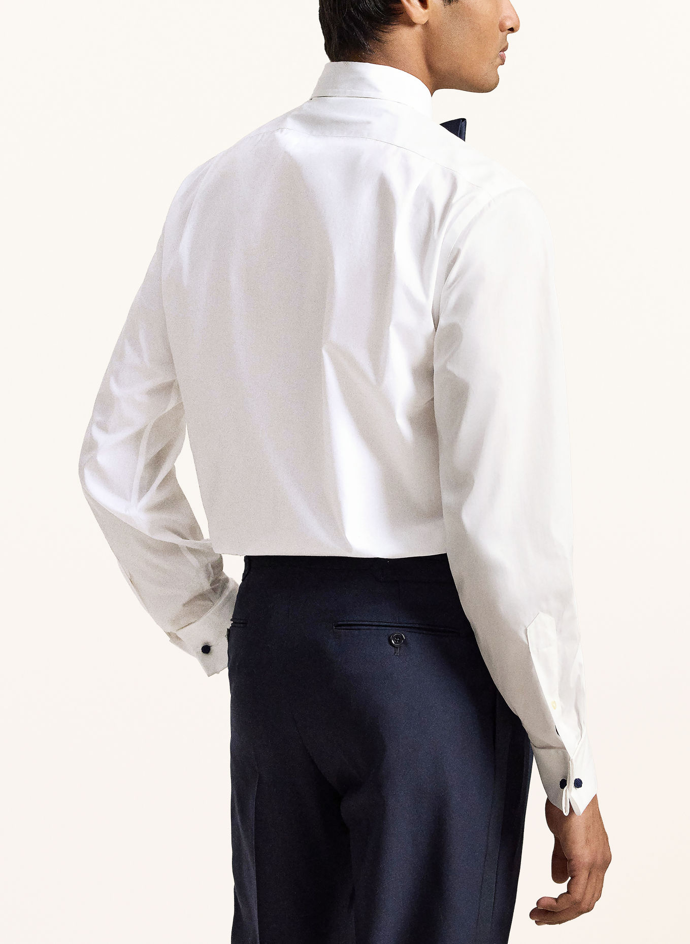 POLO RALPH LAUREN Chemise de smoking coupe classique avec poignets rabattus: BLANC
