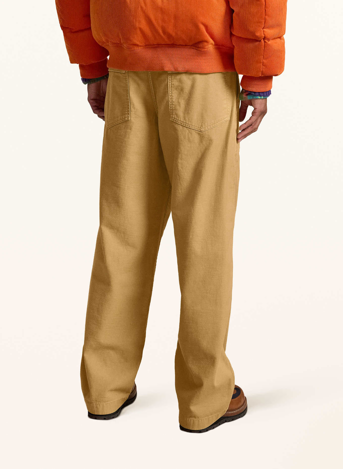 POLO RALPH LAUREN Relaxed-Fit Trousers: CAMEL